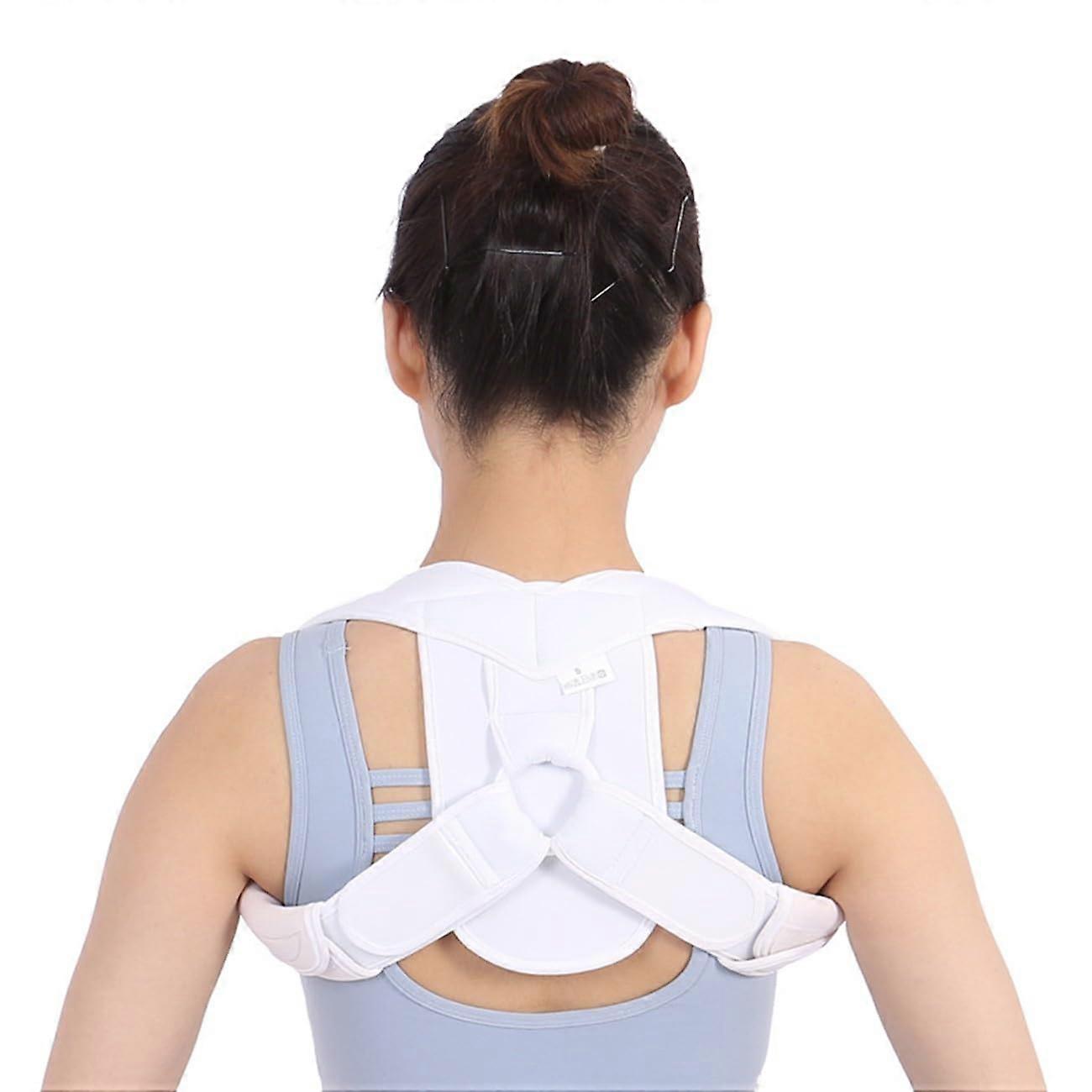 Invisible Breathable Back Posture Corrector for Men and Women – Upper Back Support Brace for Neck Shoulder Pain Relief