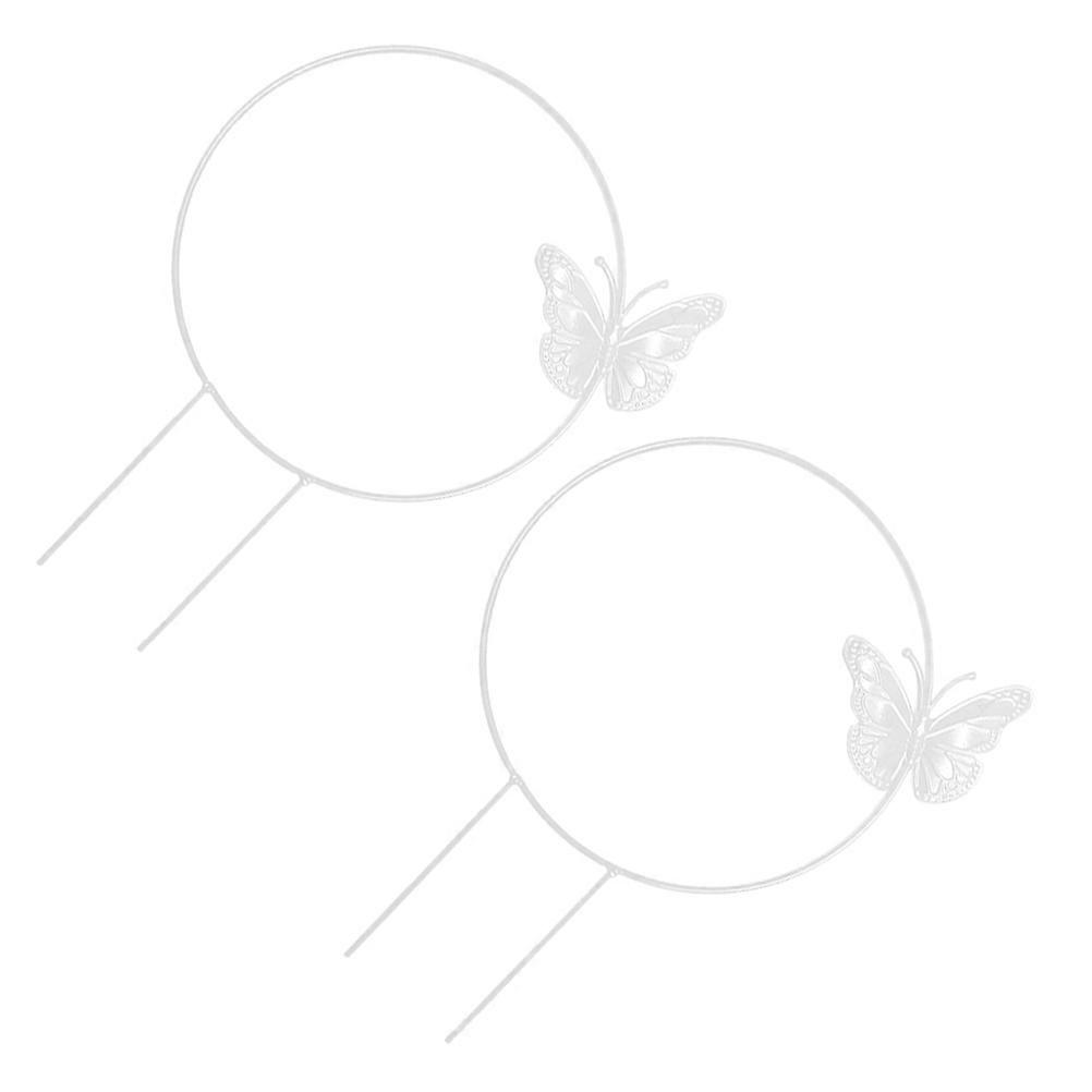 Small Round Circle Trellis Flower Support Frame For Climbing Plants 2Pcs