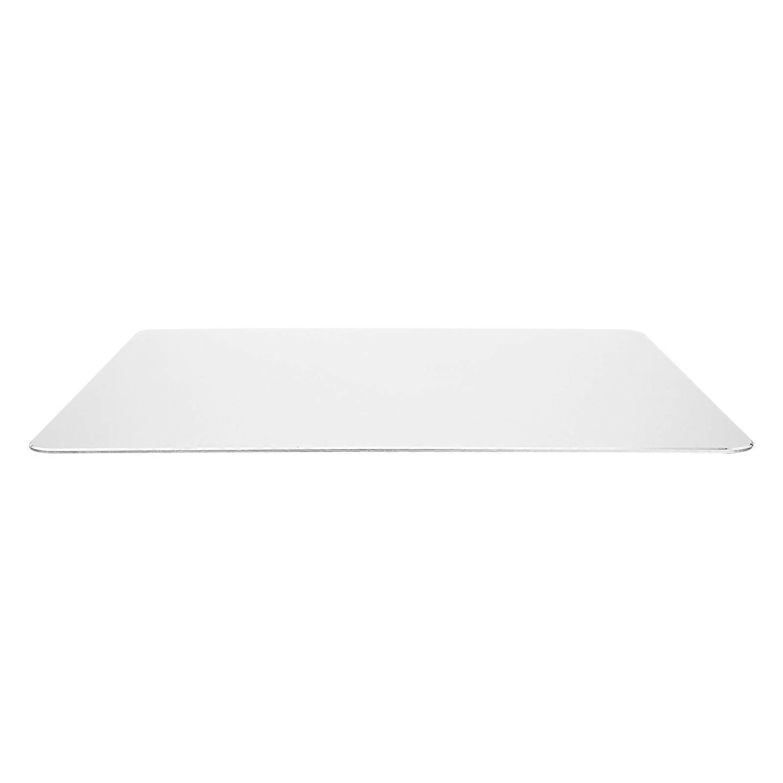 Desk Mouse Pad Square Mouse Pad Aluminum Alloy Gaming Enhancement Silver 22x18cm 1Pack