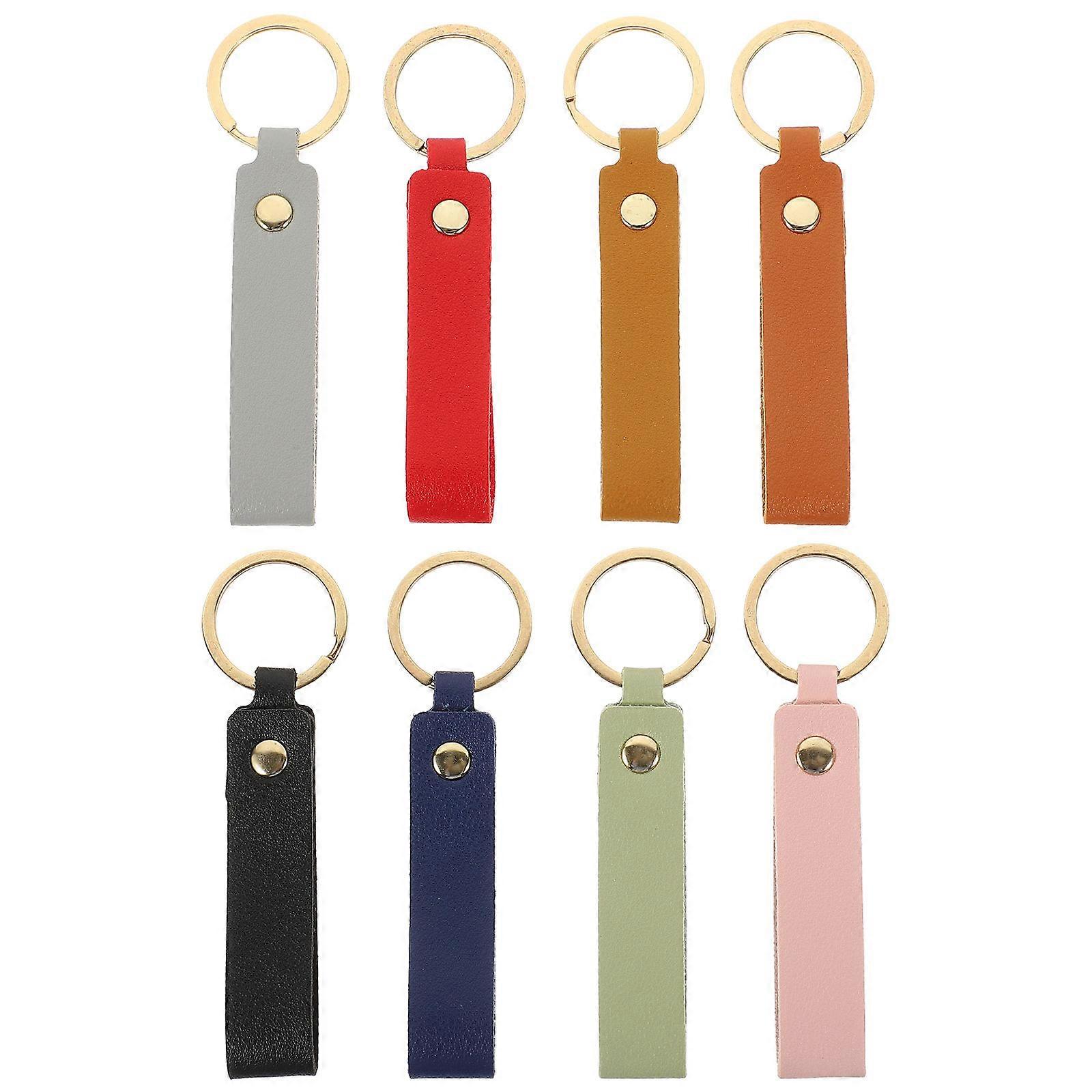 PU Key Chain Straps Durable Lanyards for Car Keys, Bags, Backpacks & Gifts 8PCS Multi Use Stylish Keyring Chains