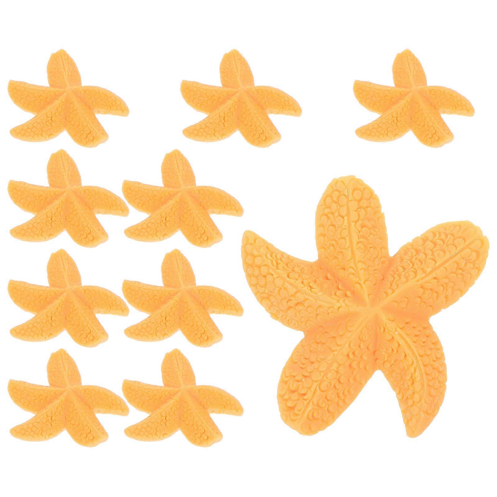 Realistic Mini Seastar Adornment Resin Material Cake Decoration 10Pcs