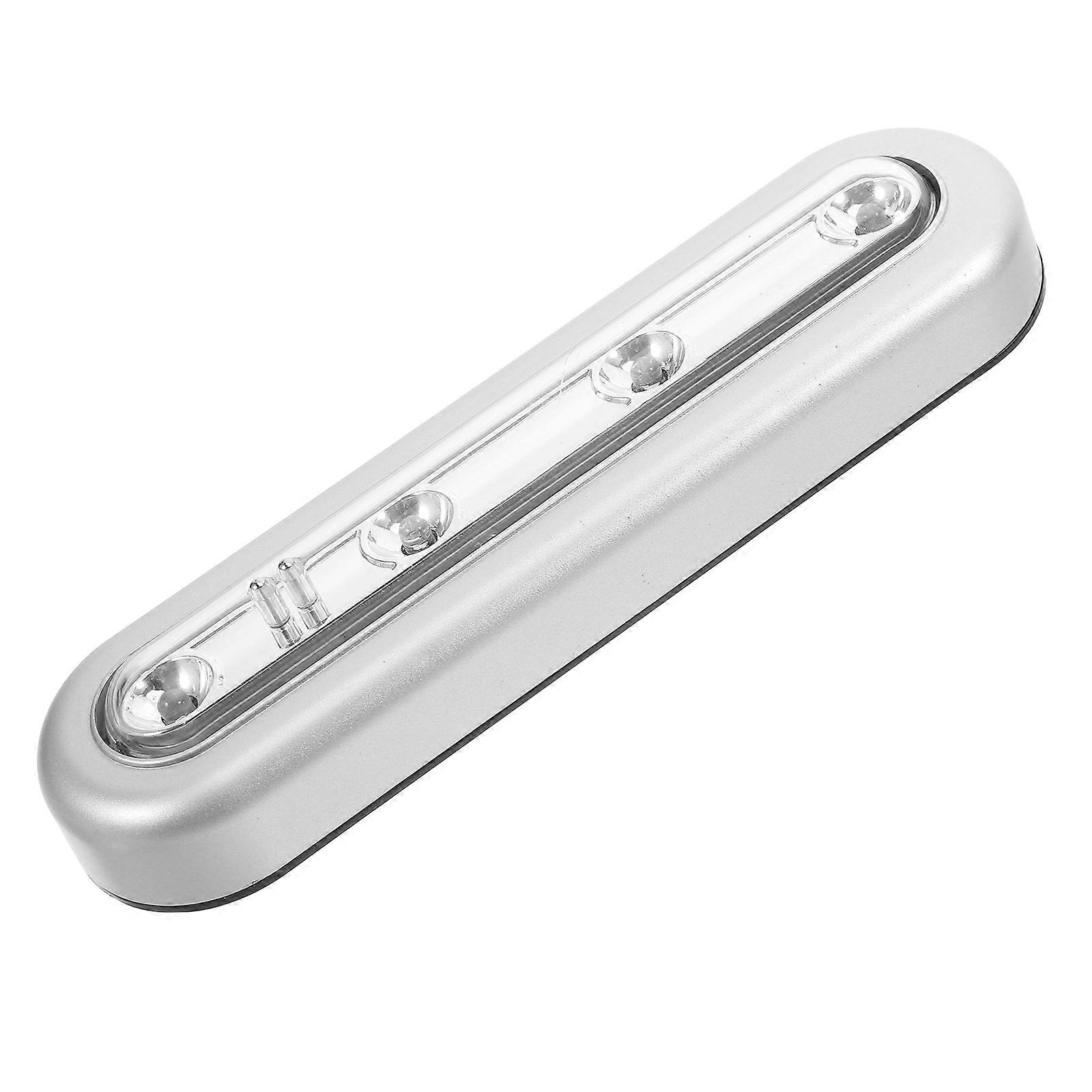Touch Sensor Lamp 4 LED Touch Control Tap Light for Lighting Use Silver