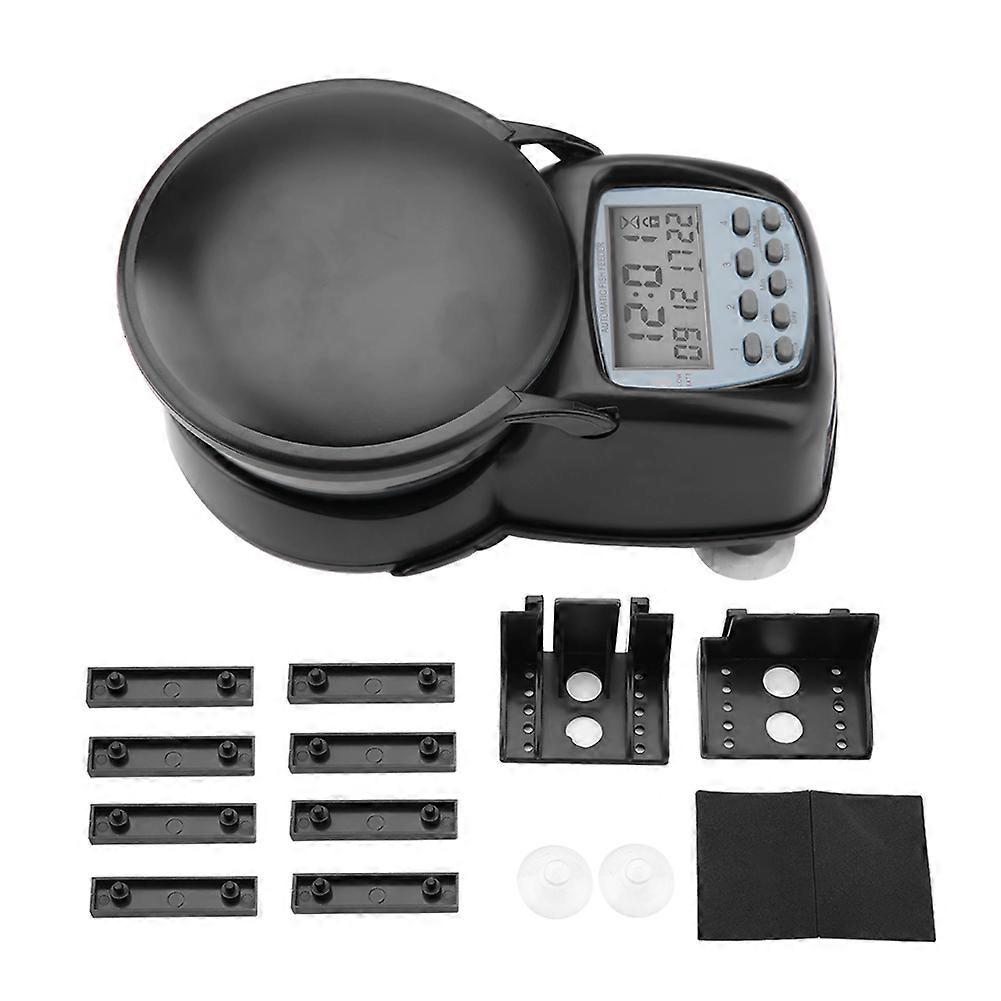 Automatic Fish Feeder Fish Feeding Dispenser Timer LCD Food Feeder