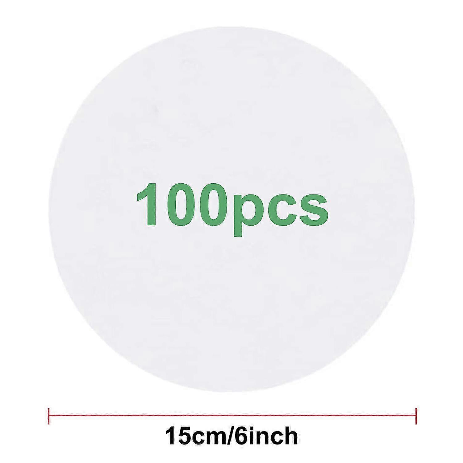 100 Pcs Baking Parchment Circles, 6 inch Non-Stick Grease Proof Serving Paper for Round Cake Tin and Air Fryer