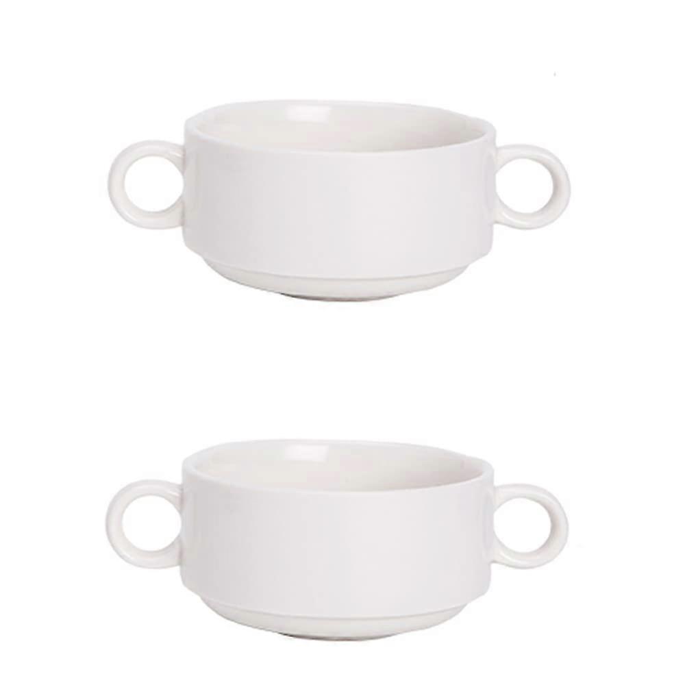 Ceramic Soup Bowl Set for Kitchen, Pots for French Onion Soup, Set of 2