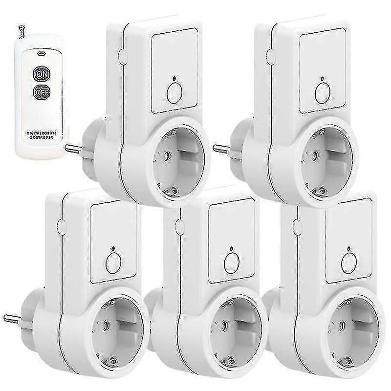 1-5pcs Remote Controlled Sockets