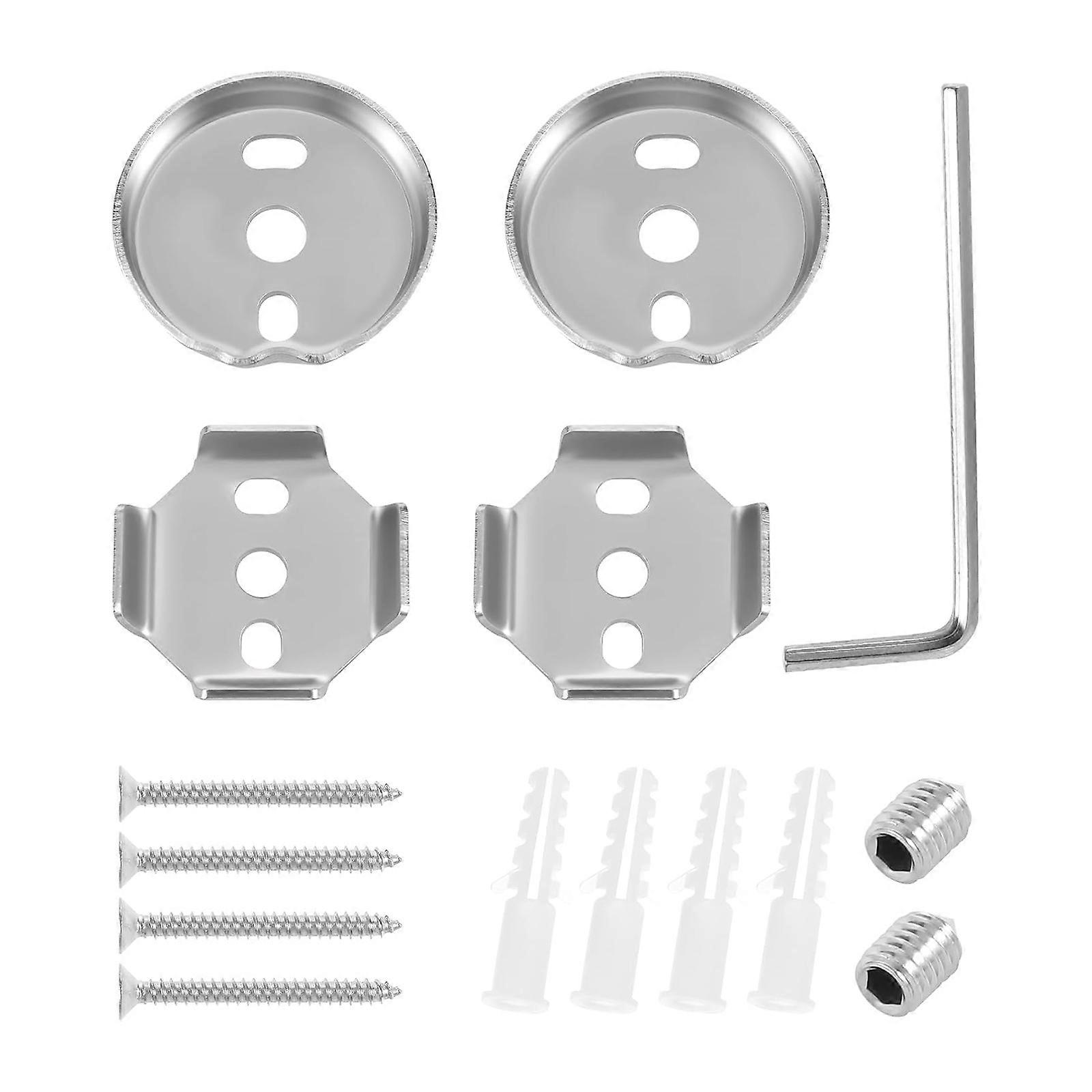 15Pcs Universals Bathroom Hardware Replacement Set Includes Corrosion Resisent Screws for Towel Racks Hook Mounting