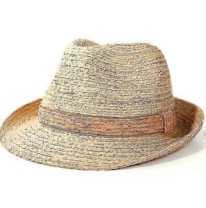 Summer Straw Hat Short Brim Beach Hat For Men