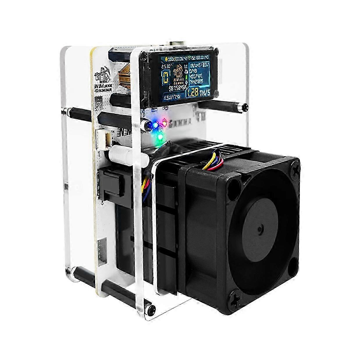 1.14 In Display Bitaxe Gamma601 Solo Miner 1.2th/s Bm1370 Eu Plug