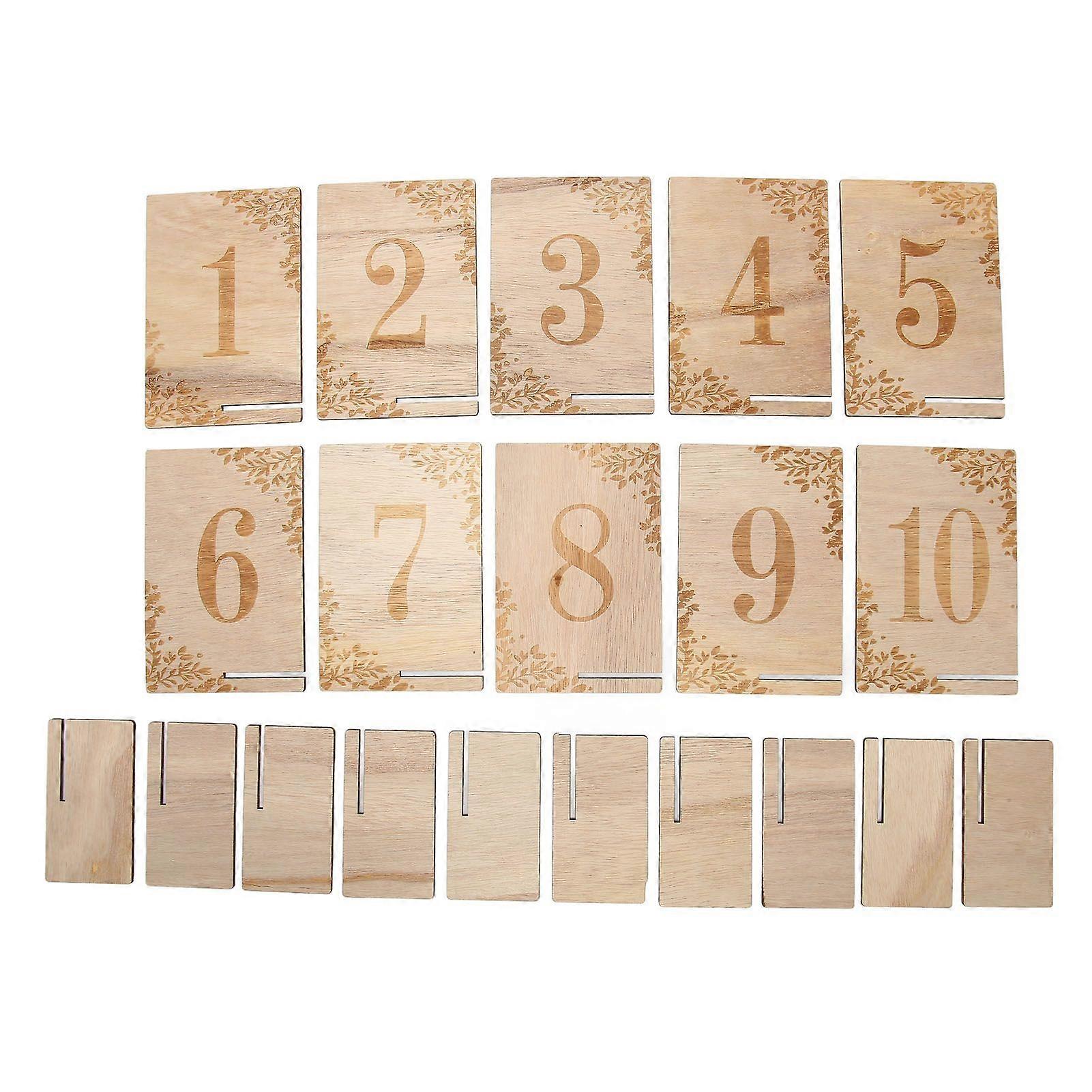2025 Latest Model  Wooden Wedding Table Numbers DIY Prevent Fading Table