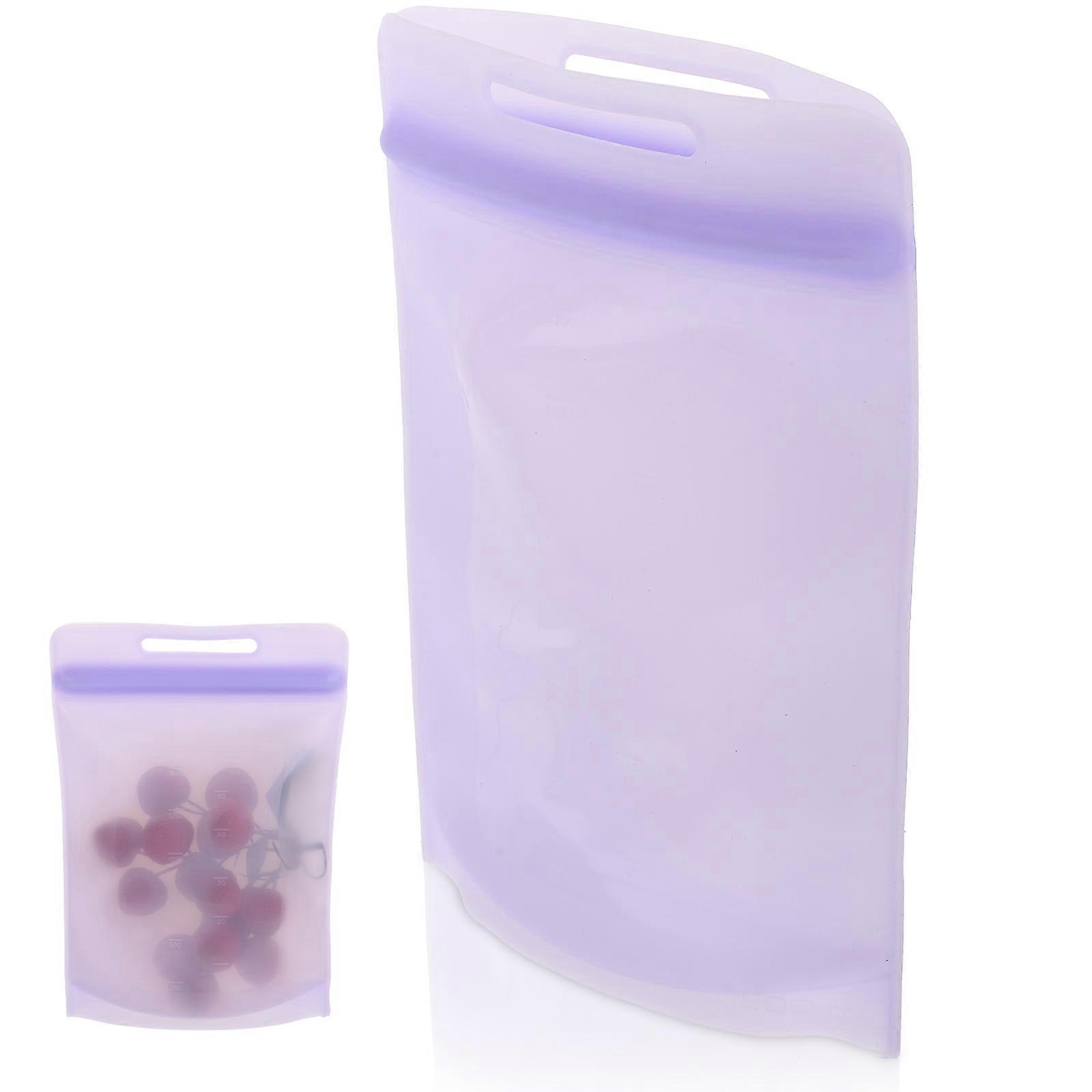 Daily Use Fridge Bag Reusable Air-Tight Fridge Zipper Bags Sealed Storage Leak-Proof 26X19CM 1Pcs