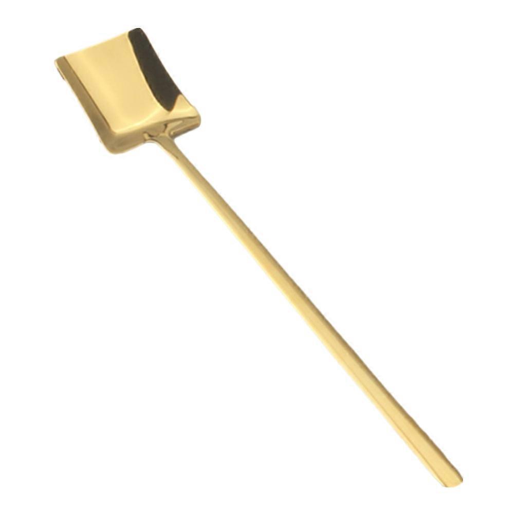 Small Sugar Spoon 6Pcs 304 Square Mini Golden Eating Kitchen Utensil