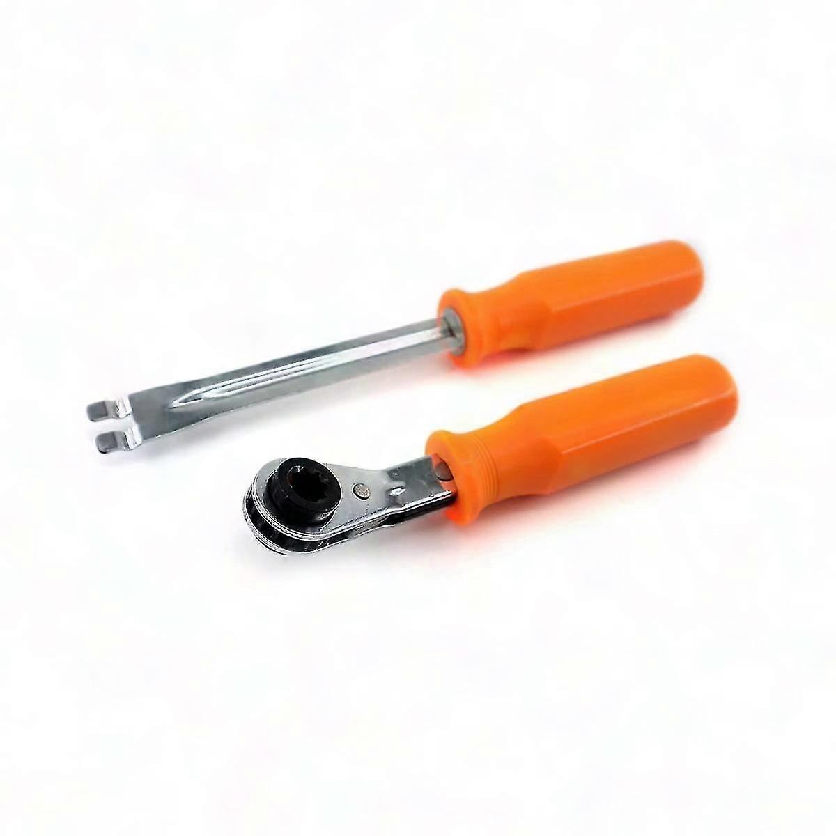 Automatic Slack Adjuster Release Tool and Ratcheting Wrench for Air Brake System Adjustment