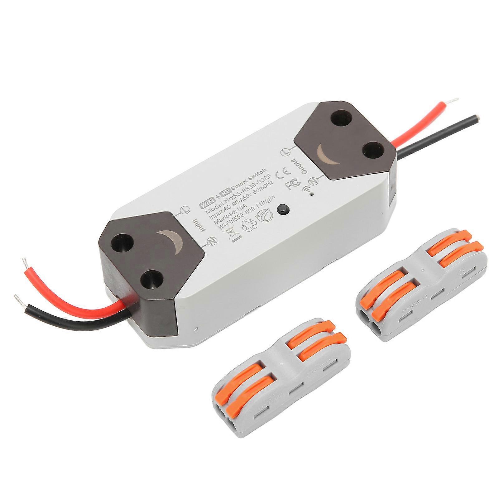 WiFi Smart Light Switch Wireless Relay Module APP Remote Voice Control Timing Function AC 90‑ for Tuya