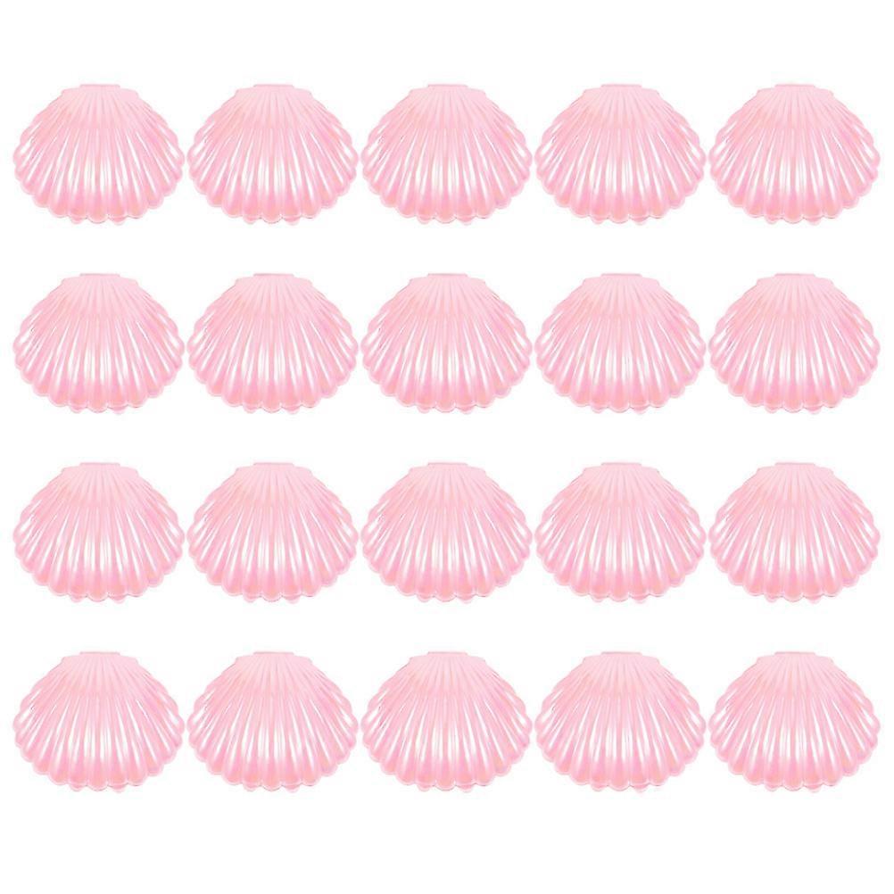 Seashell Candy Box 20Pcs PP Pink Candy Jars for Party Table Eye-Catching Design