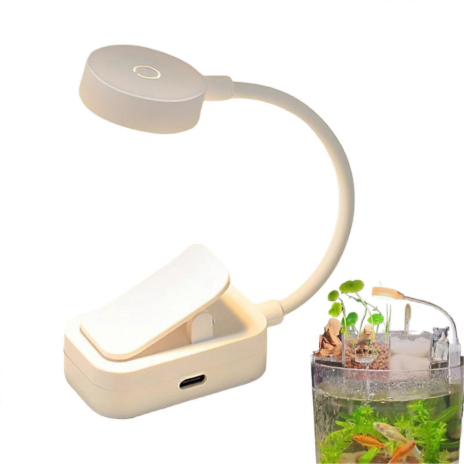 Clipon Light, Small Clip Light for Reading  3 Color Temperatures, Adjustable Brightness