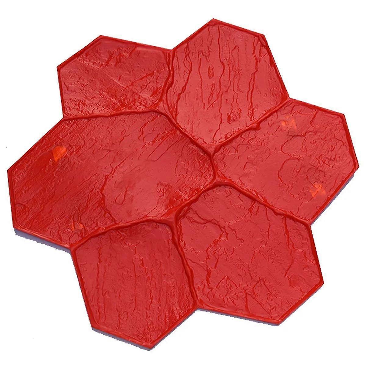 Flowershaped stone tile textured concrete mat, seamless punching mat, polyurethane concrete textured punching mat