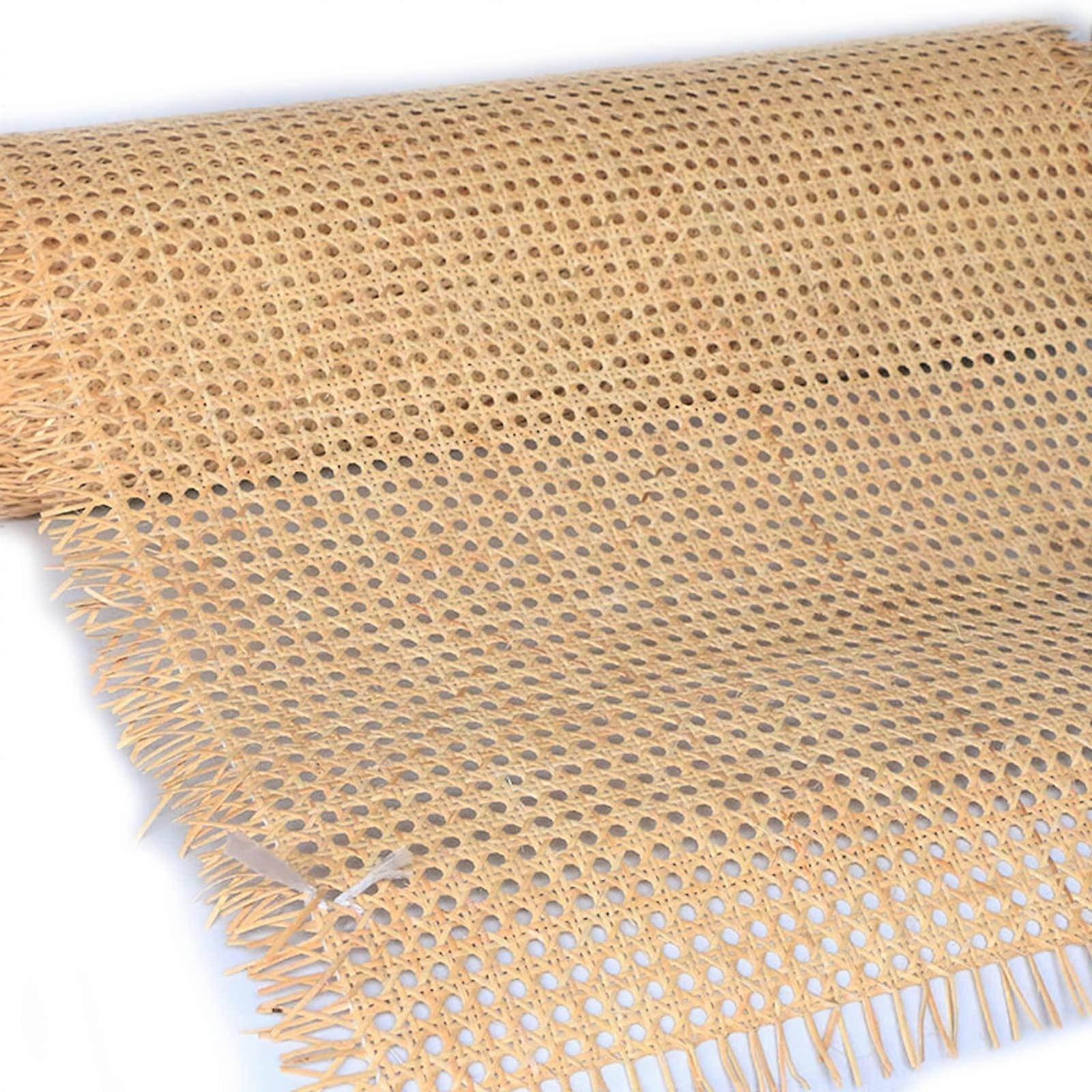 Natural Rattan Repair Net, Open Woven Rattan Strap Material, 50x150cm for Baskets, Chairs, Tables, Home Décor