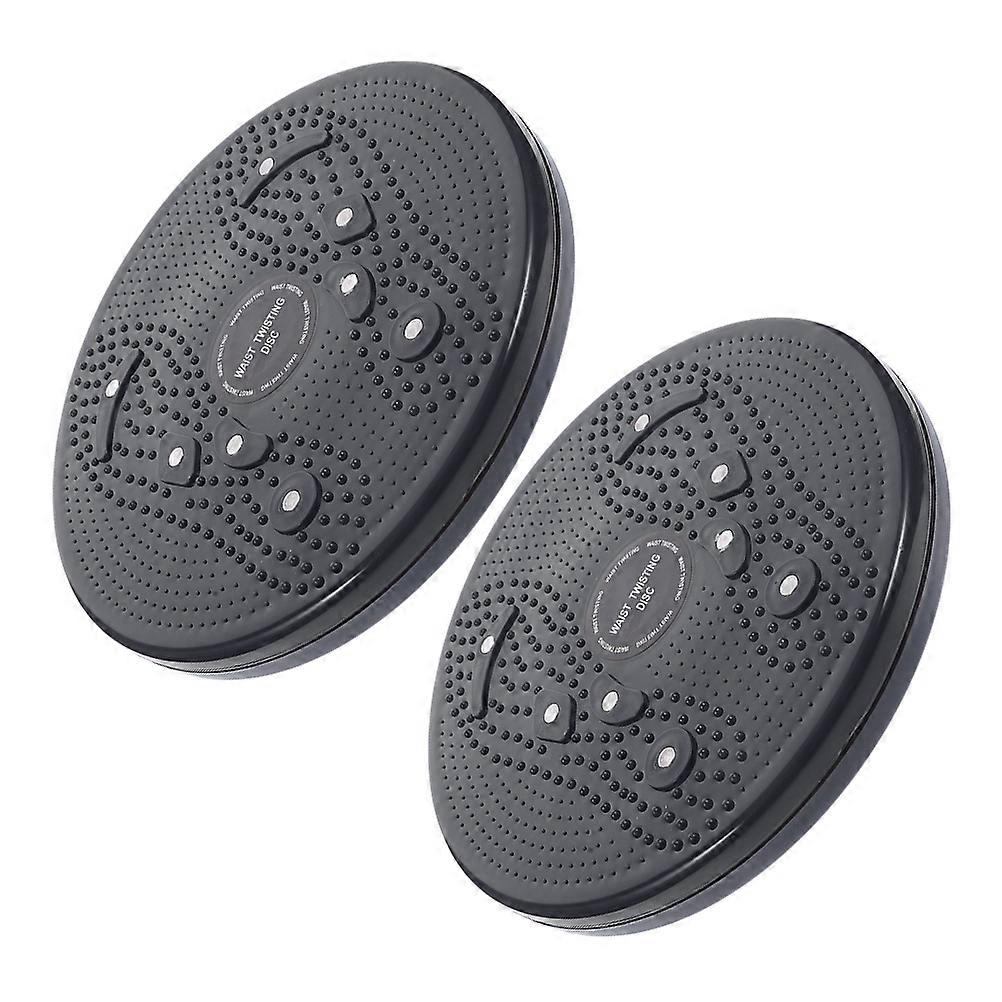 Drehbare Hüft- und Beintrainingsscheibe für Aerobic-Übungen zu Hause, 2er-Set (24,4 x 24,4 x 2,5 cm)
