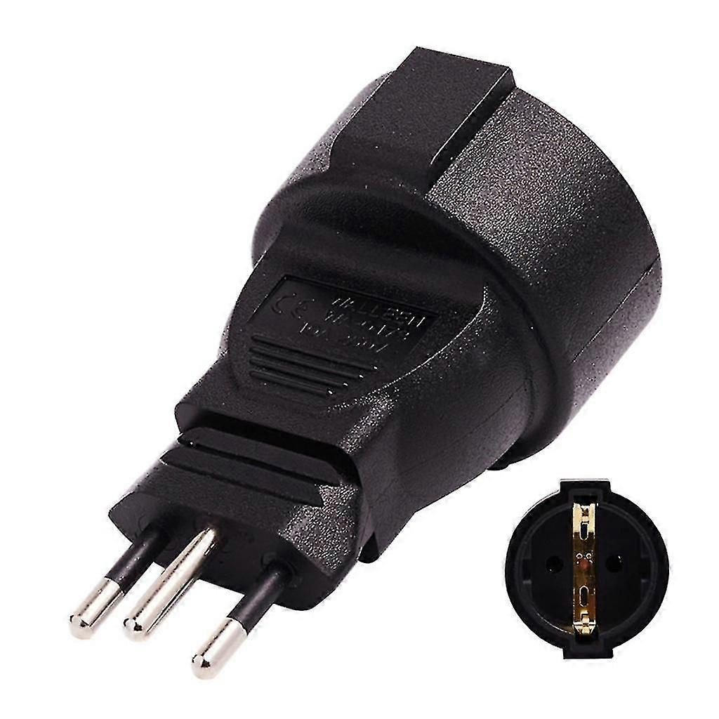 Schweizer 3pin Rund auf EU-Norm 16a 250V Netzteil Adapter Stecker auf Buchse..