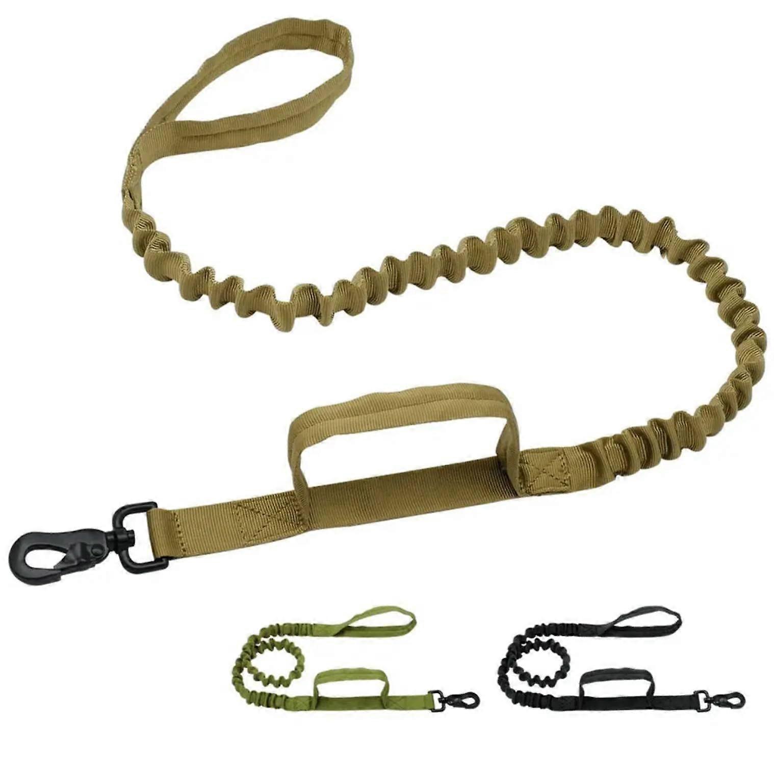 Elastic  Nylon Dog Lead (Green)