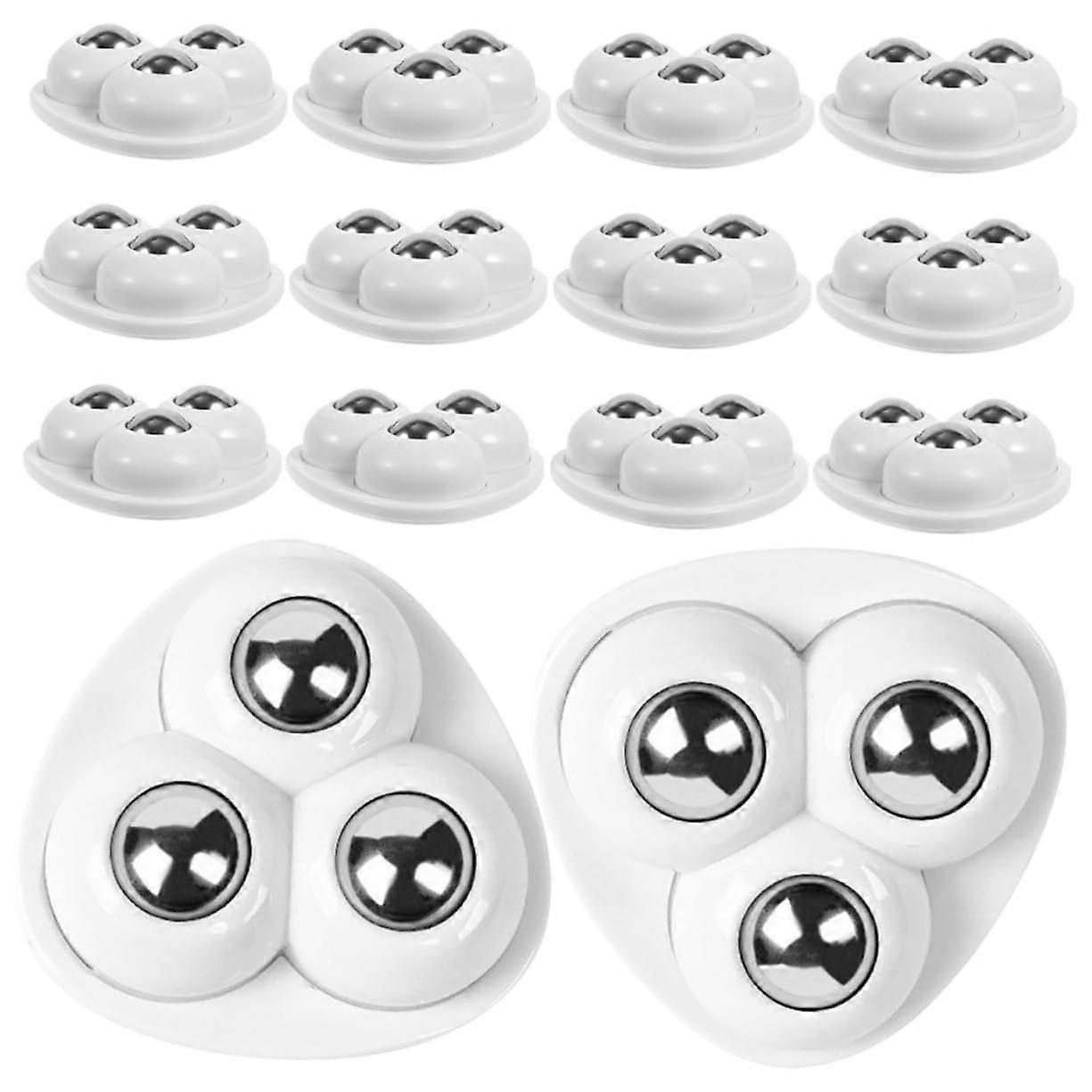 16 Self-Adhesive Swivel Furniture Wheels for Easy Movement and Installation, Noise-Free and Durable for Small Devices and Furniture