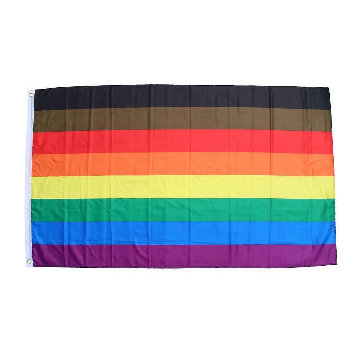 Rainbow Flag for Decor Polyester Party Activity 90x150cm