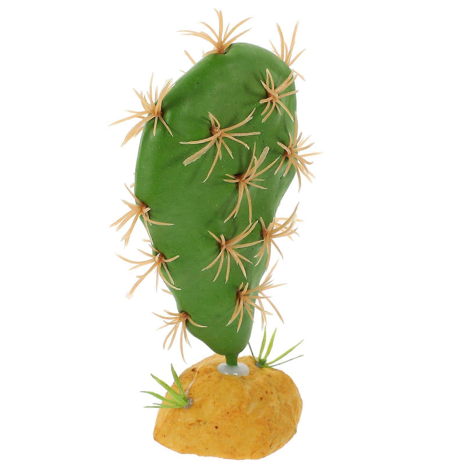 Realistic Artificial Aquatic Plant for Reptile Terrarium Habitat Decoration as Shown 1 5.6x5x15cm