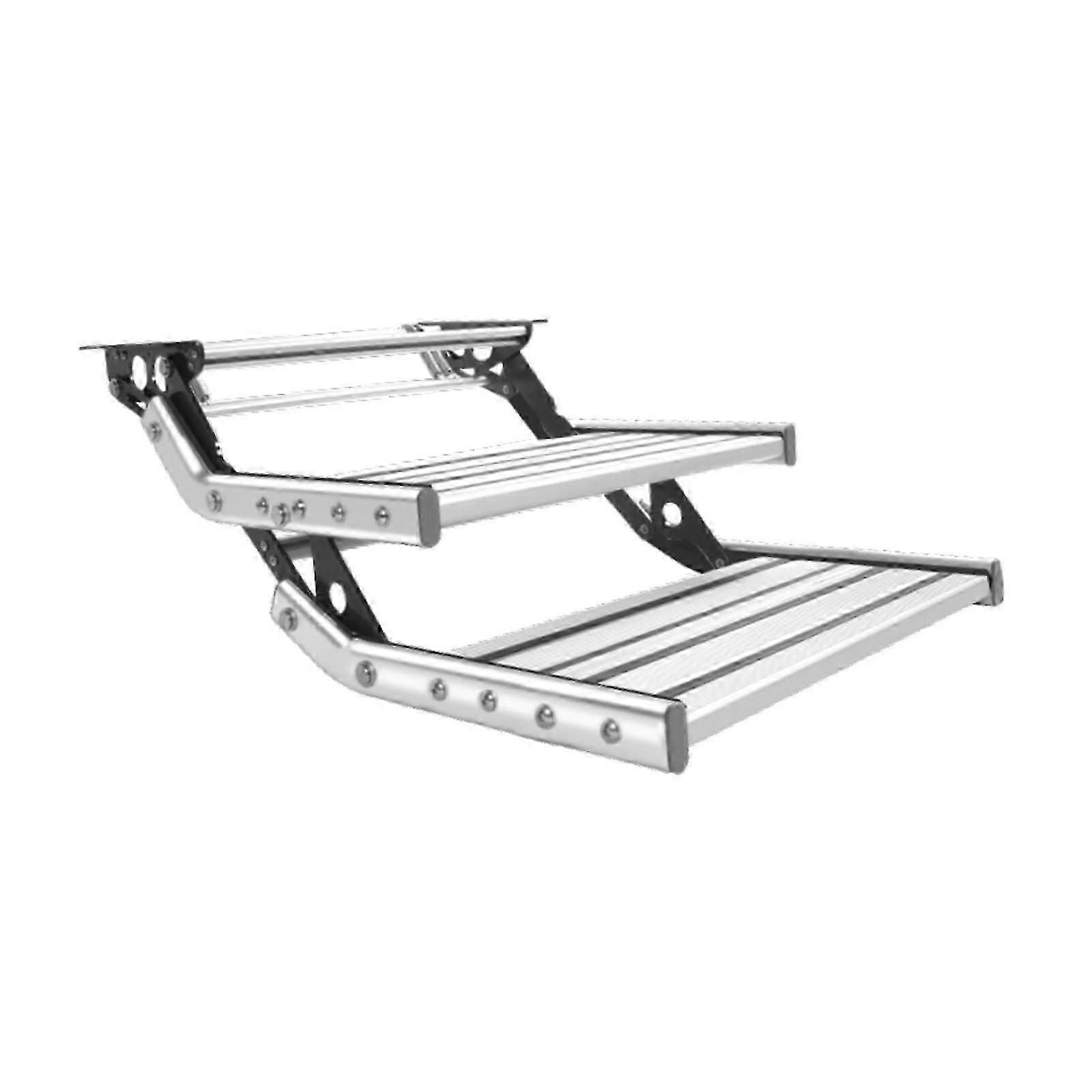 Manual RV Step Telescopic Ladder Assembly Multipurpose Lightweight Anti Skid Single Layer