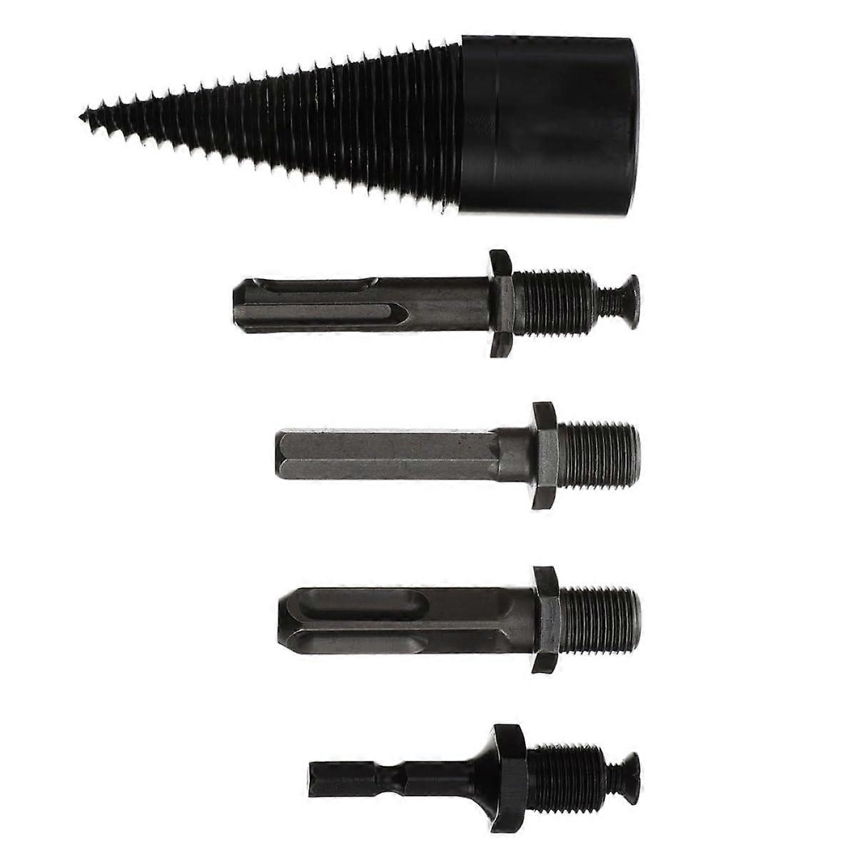 High-Quality Splitting Drill Bits Set for Wood Splitters - Durable, Efficient, Multi-Handle Design for Home, Camping, Agriculture