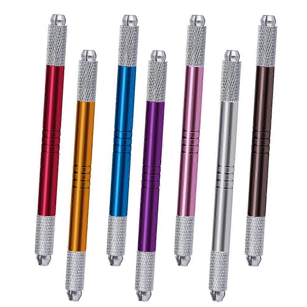 Brow Brush Pen Professional Eyebrow Pencil Eyebrow Embroidery Brown .2x0.9cm 7Pcs