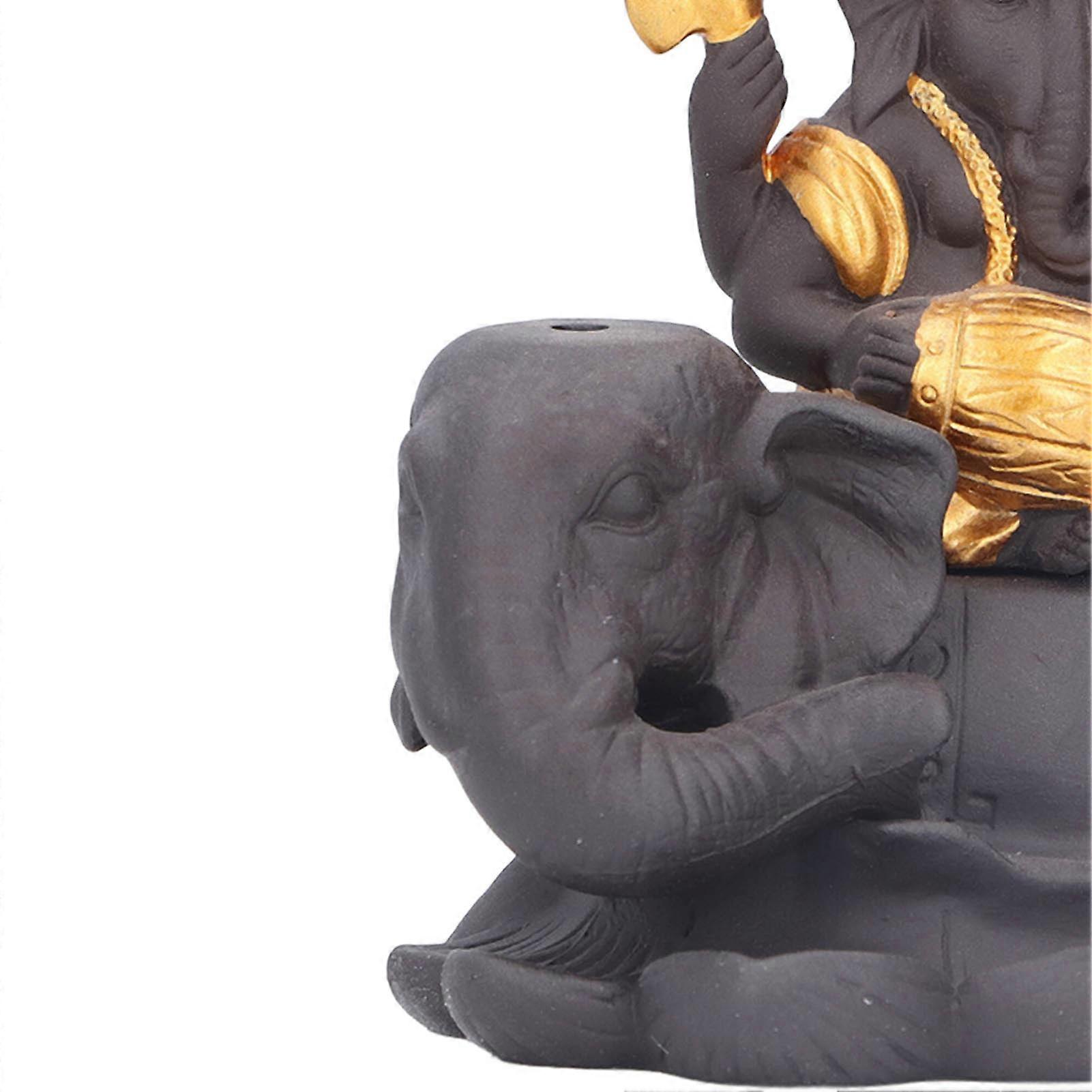 Incense Holder Elephant Shape Exquisite Beautiful Widely Used Easy Clean Home Decoration