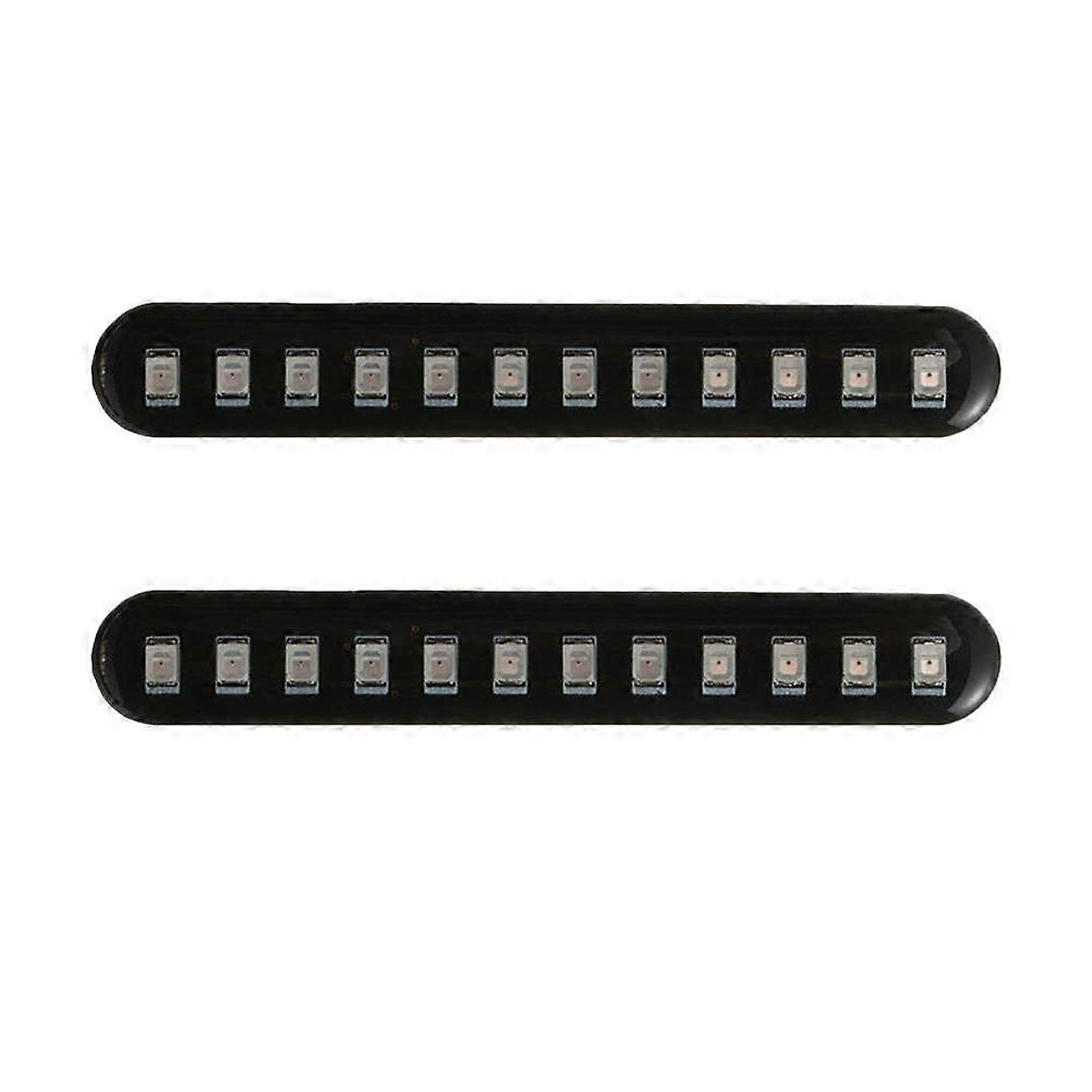 Bar Light for Motorcycle with ABS Material and Adhesive Tape Easy to Install Black 12