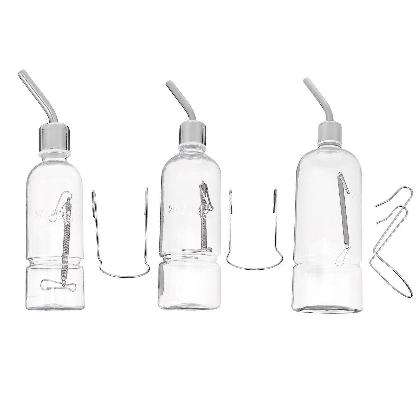 3pcs Automatic Hamster Water Feeder with Transparent Design for Durable and Easy Daily Hydration for Pets