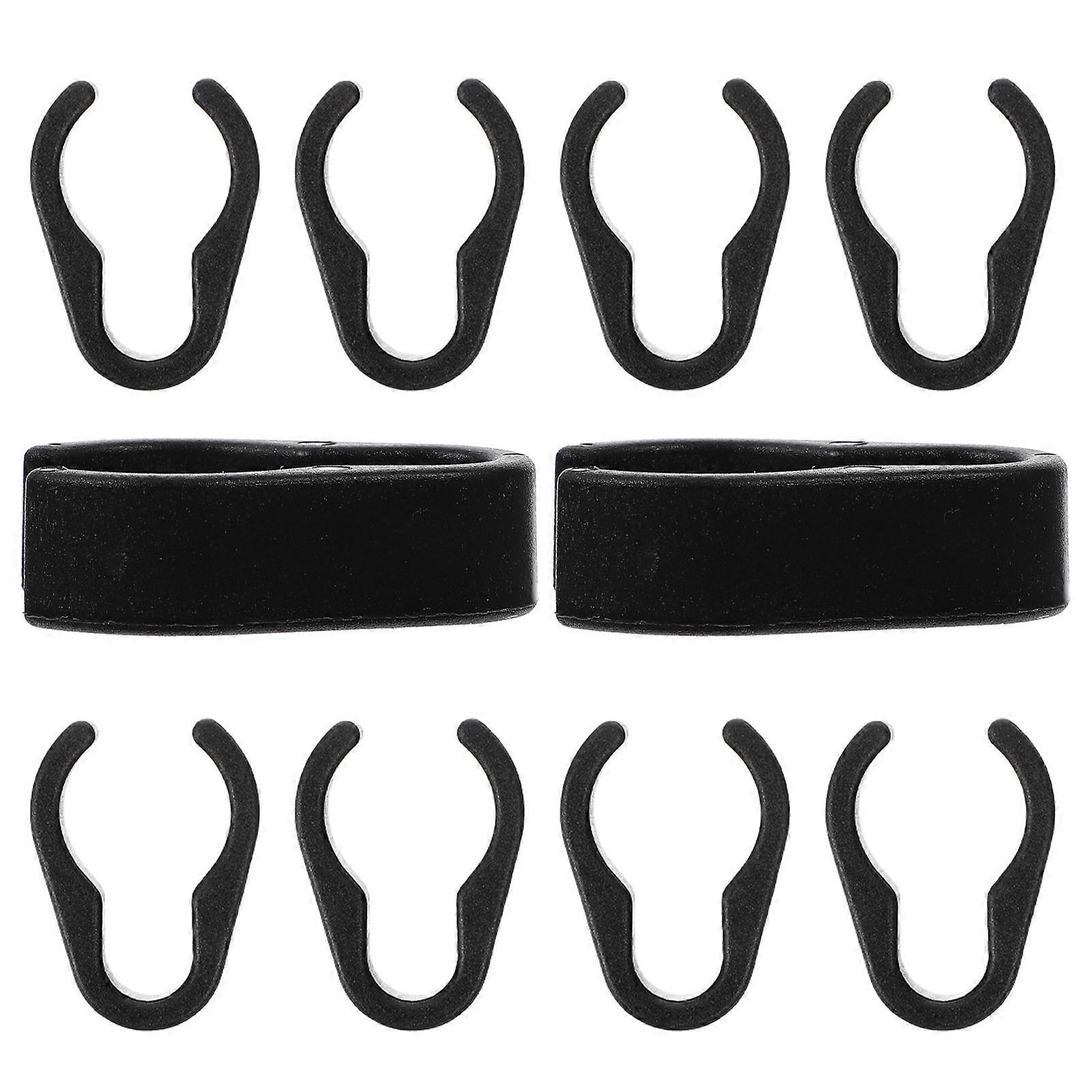 10pcs Mic Cable Clips Durable Cable Holders for Microphone Stands to Prevent Tangling and