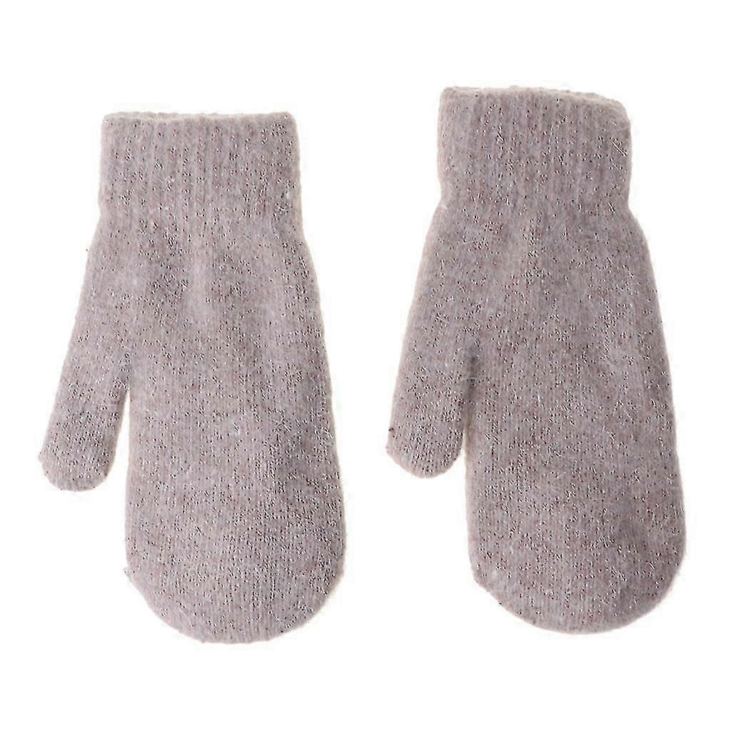 Mănuși tricotate din lână rezistente la vânt pentru femei – mănuși căptușite cu lână pentru vreme rece pentru un plus de căldură și confort