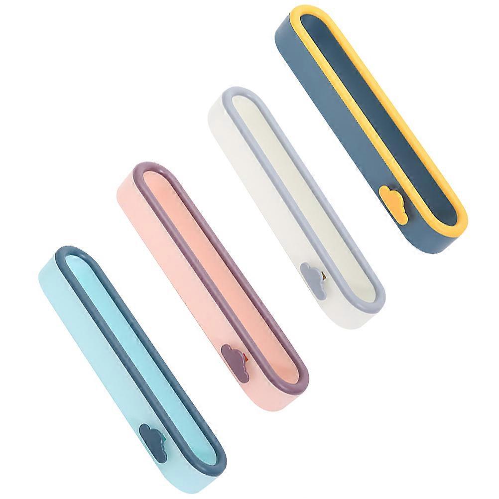 Mounted Slippers Rack with ABS Material for Bathroom Use Easy to Install No Drilling 4 Pcs