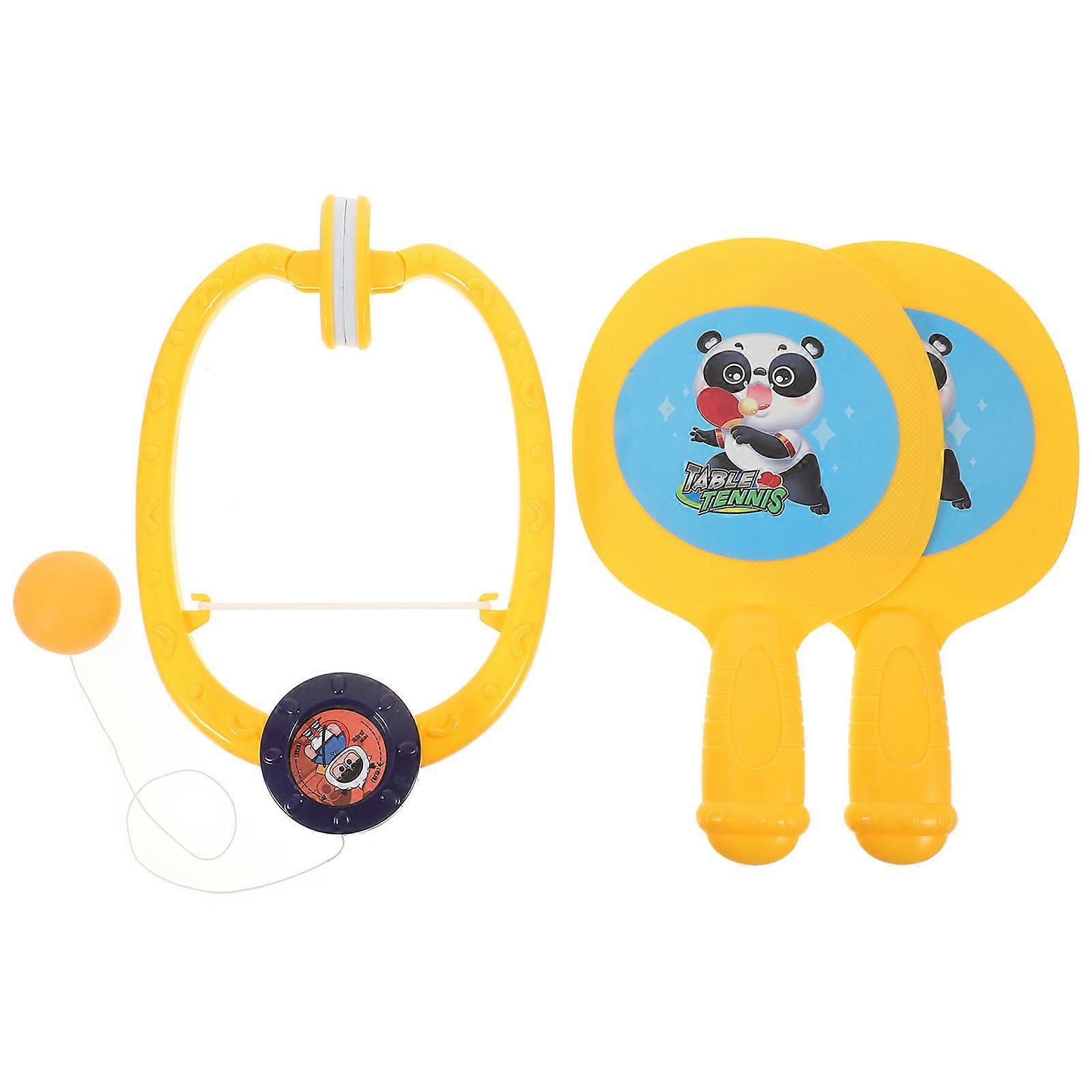 Hanging Table Tennis Training Set Silent Indoor Game for Kids, Enhances Hand Eye Coordination, Safe Material