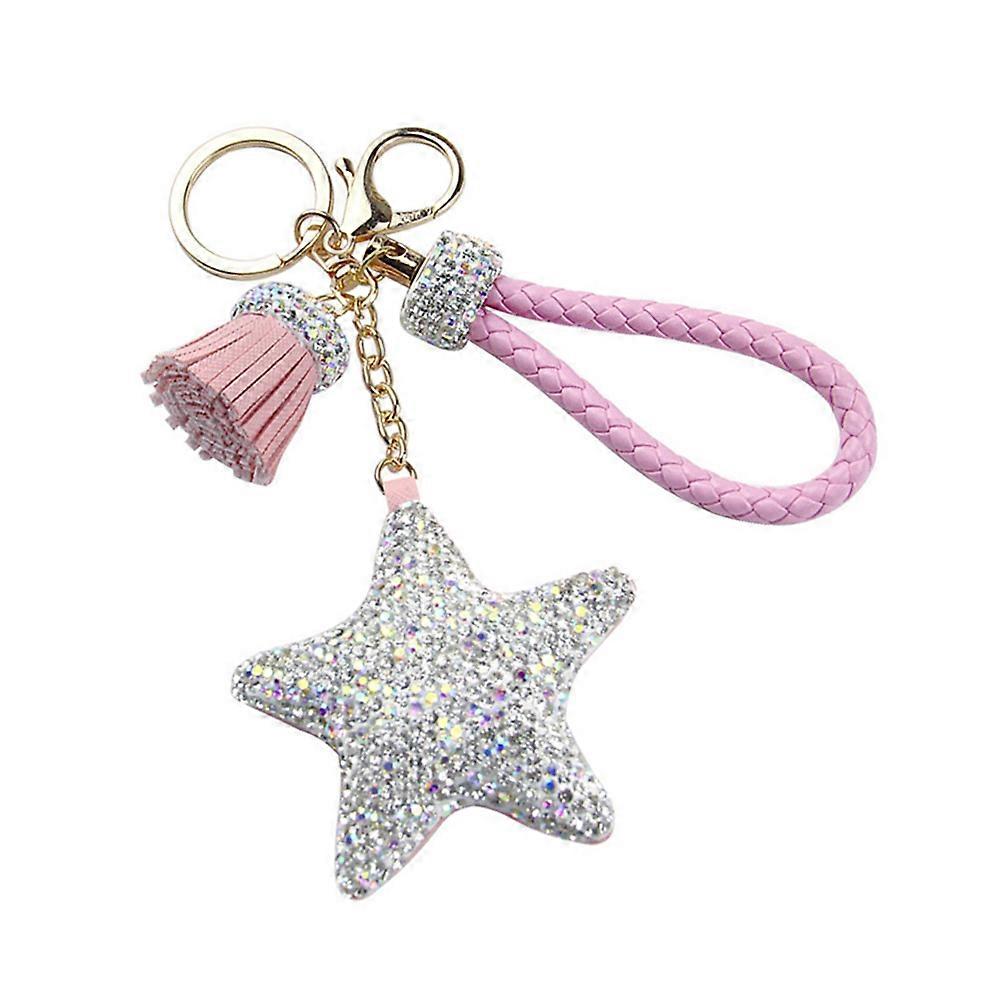 It looks like you're listing a product title or description for a **rhinestone keychain**. To help improve clarity and make it more appealing to