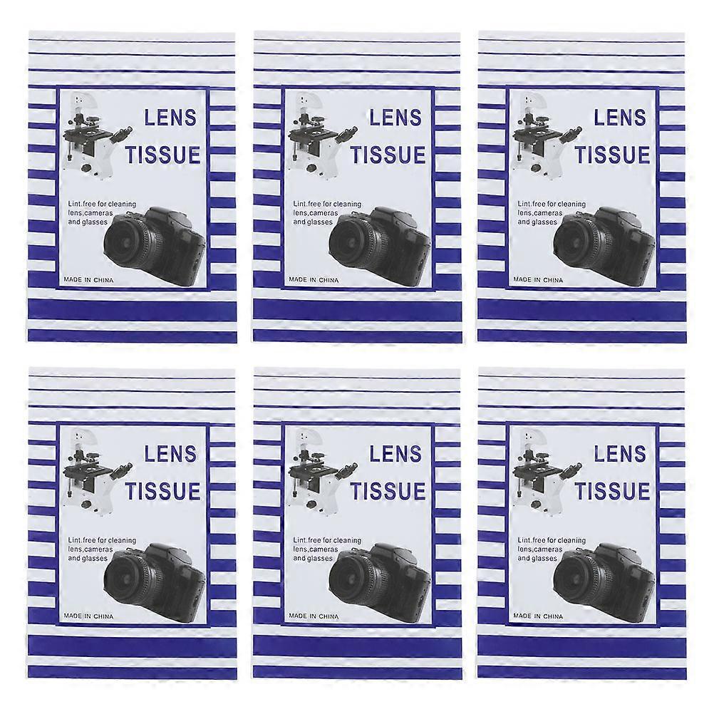 Spectacle And Lens Wipes 6 Books Assorted Color 15.00X10.00X0.50cm Fingerprint Removal 300 Sheets