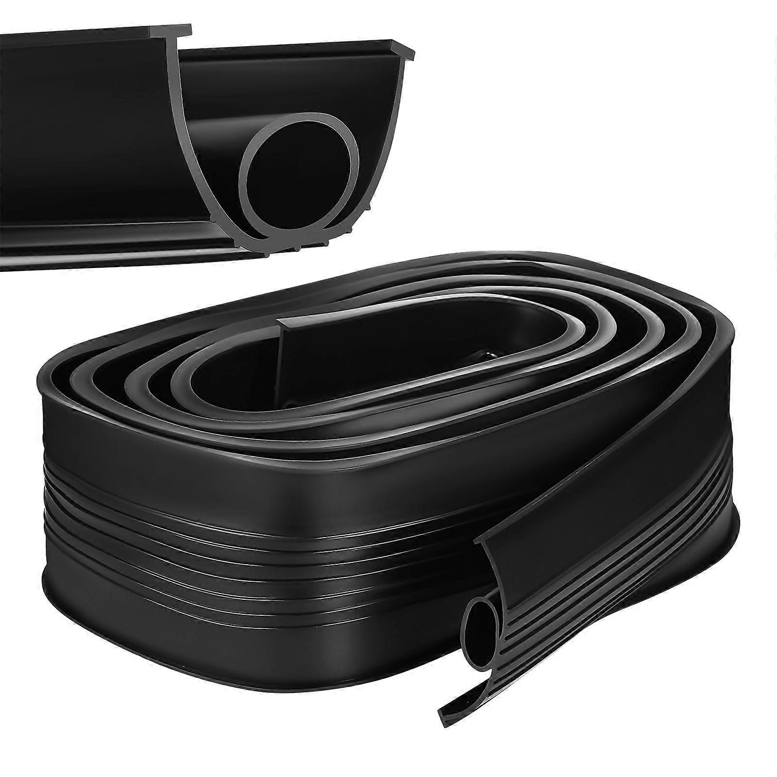 Car Door Garage Door Seal Strip for Weatherproofing 1 Roll Black