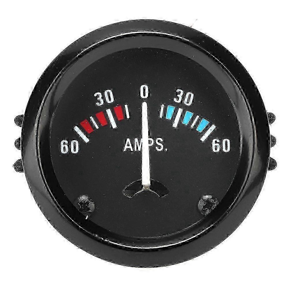 12V 60-0-60 AMP Ampere Meter Ammeter Universal Gauge 52m/2in Universal for Vehicle hwy