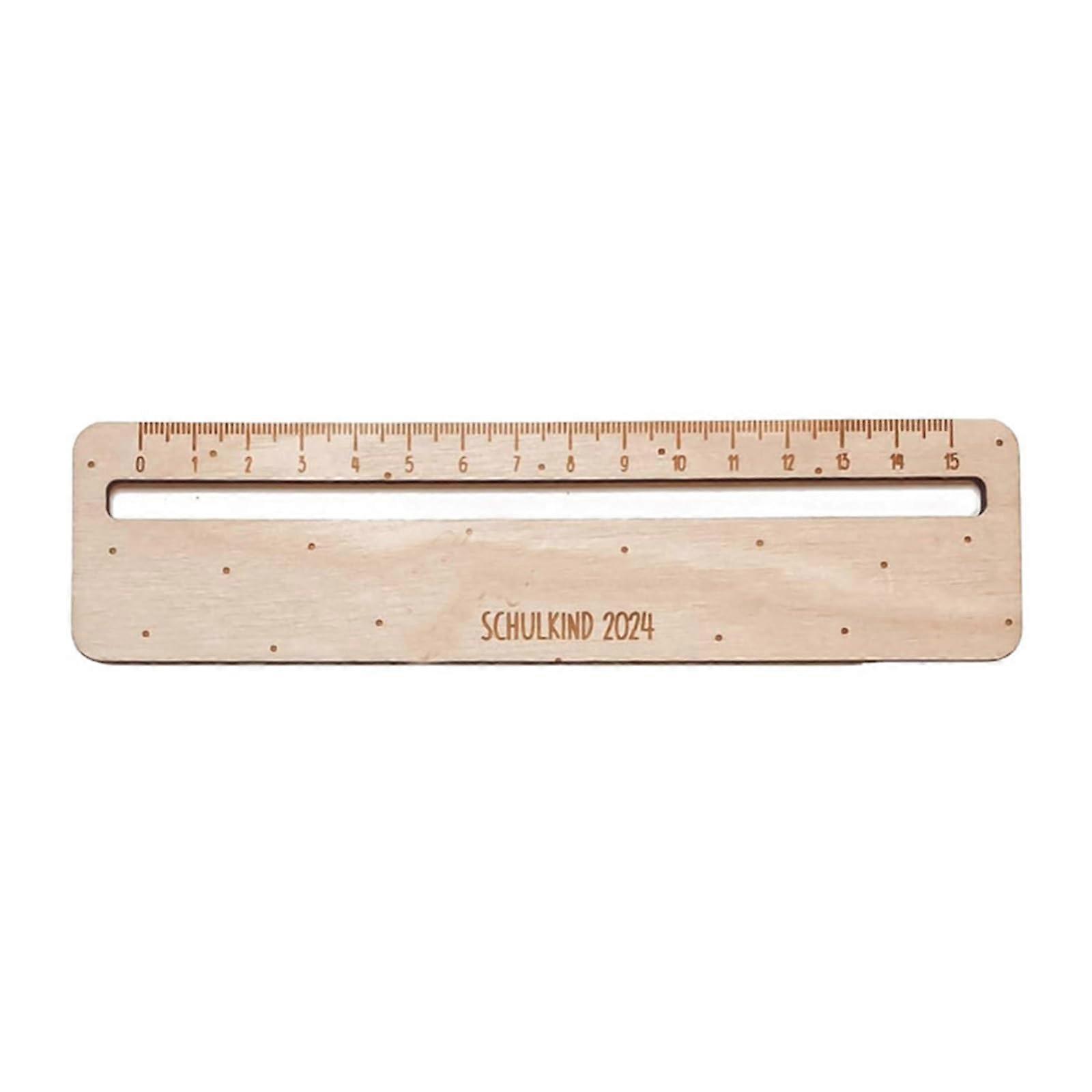 Wooden Ruler Reading Tracking Ruler Christmas Stocking Stuffer for Kids Students Drawing Reading Measuring Learning Ref: 3098