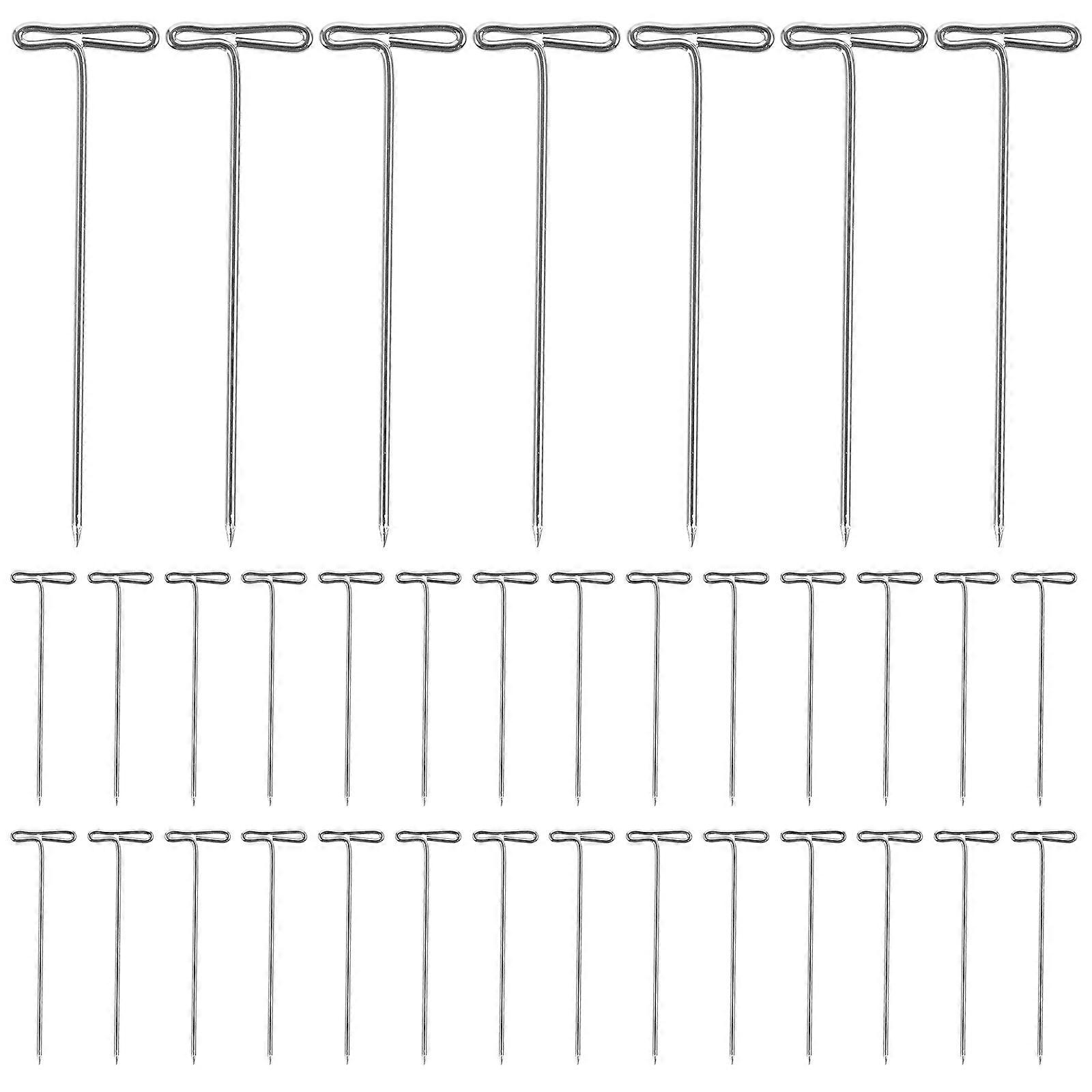 100pcs Silver Metal Sewing Needles for Daily Use Craft Projects and Foam Head Pinning