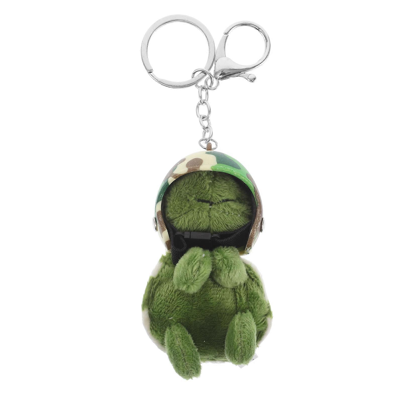 Hanging Ornament For Bag Stuffed Turtle Keychain Charm 9.00X5.50X4.00CM 1Pack