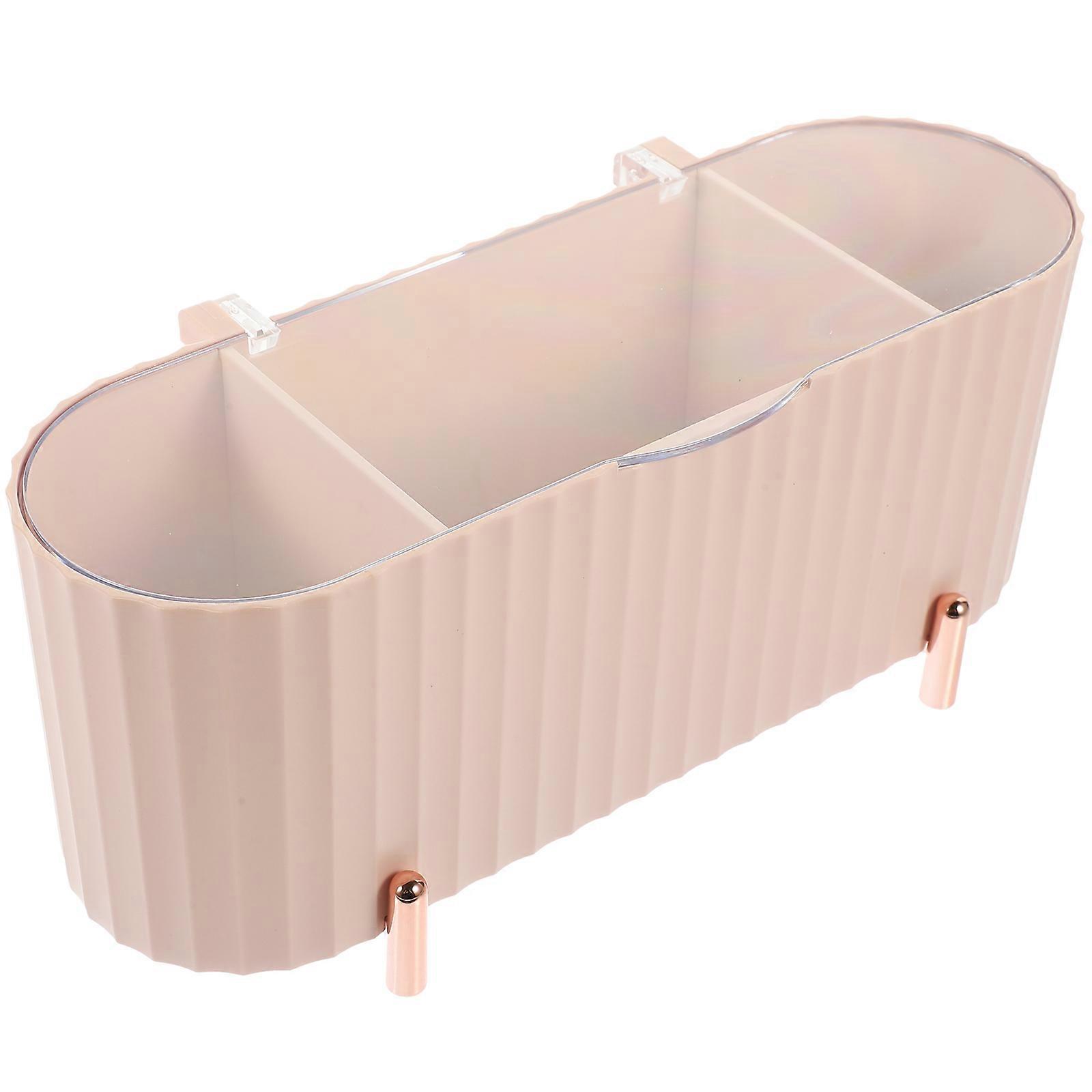 Cotton Pad Box Organizer with Transparent Lid Stylish Dustproof Makeup Storage Container for Cotton Swabs, Balls and Pads Vanity Bathroom