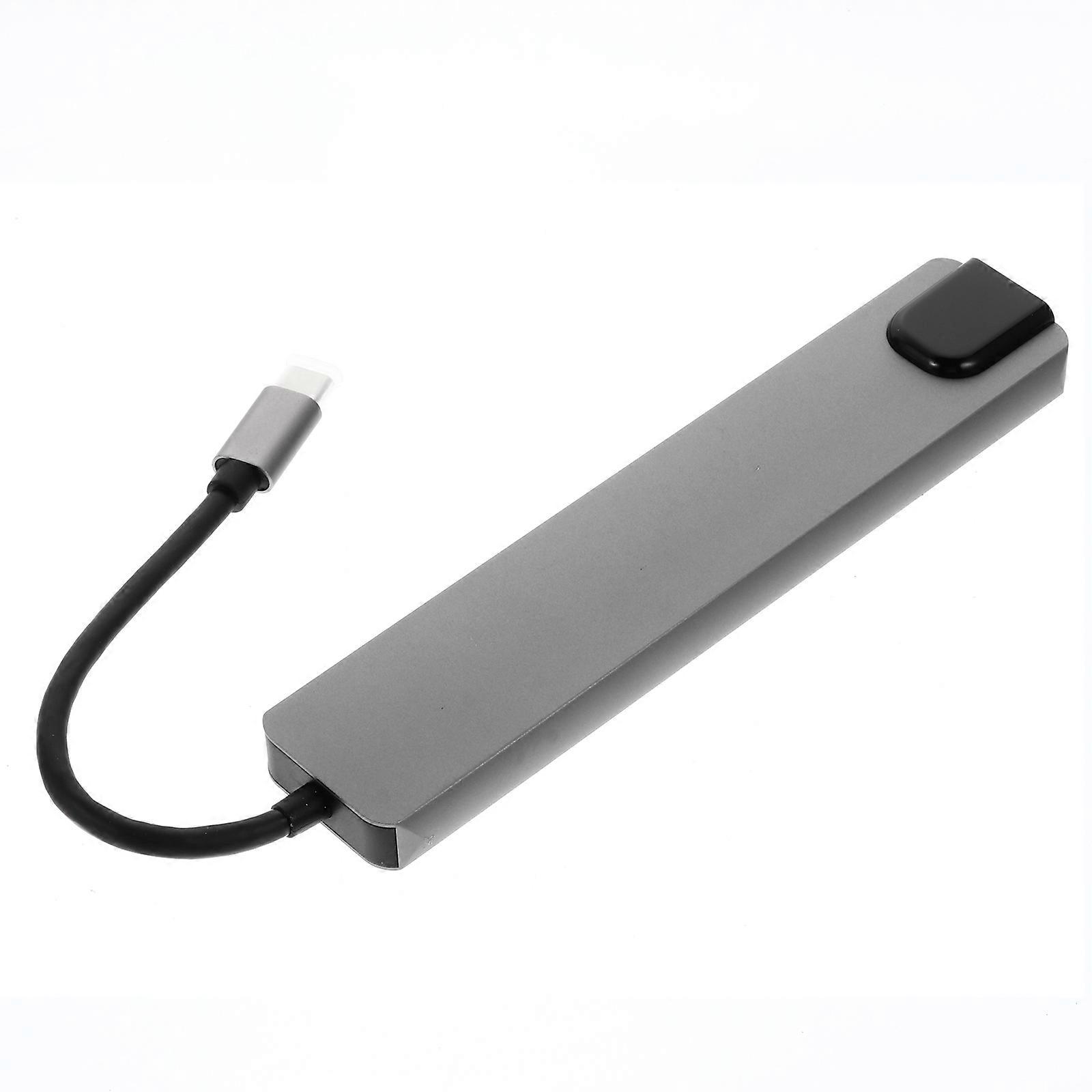 USB C Adapter Docking Station with PD Charging, Ethernet & USB Ports – Compatible with MacBook Pro Laptops and Projectors