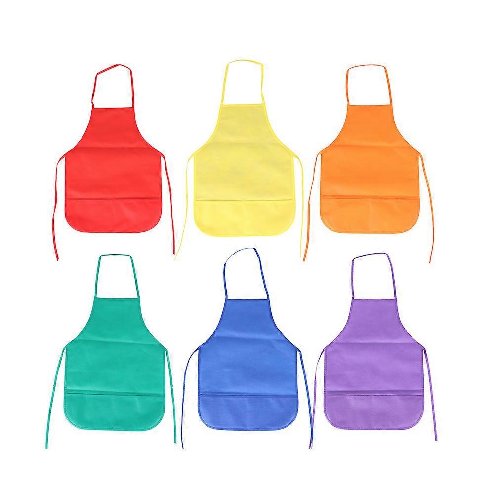Kids Chef apron Multi Nonwoven Fabric Ideal for Cooking Painting Activities Waterproof Easy to Clean Reusable