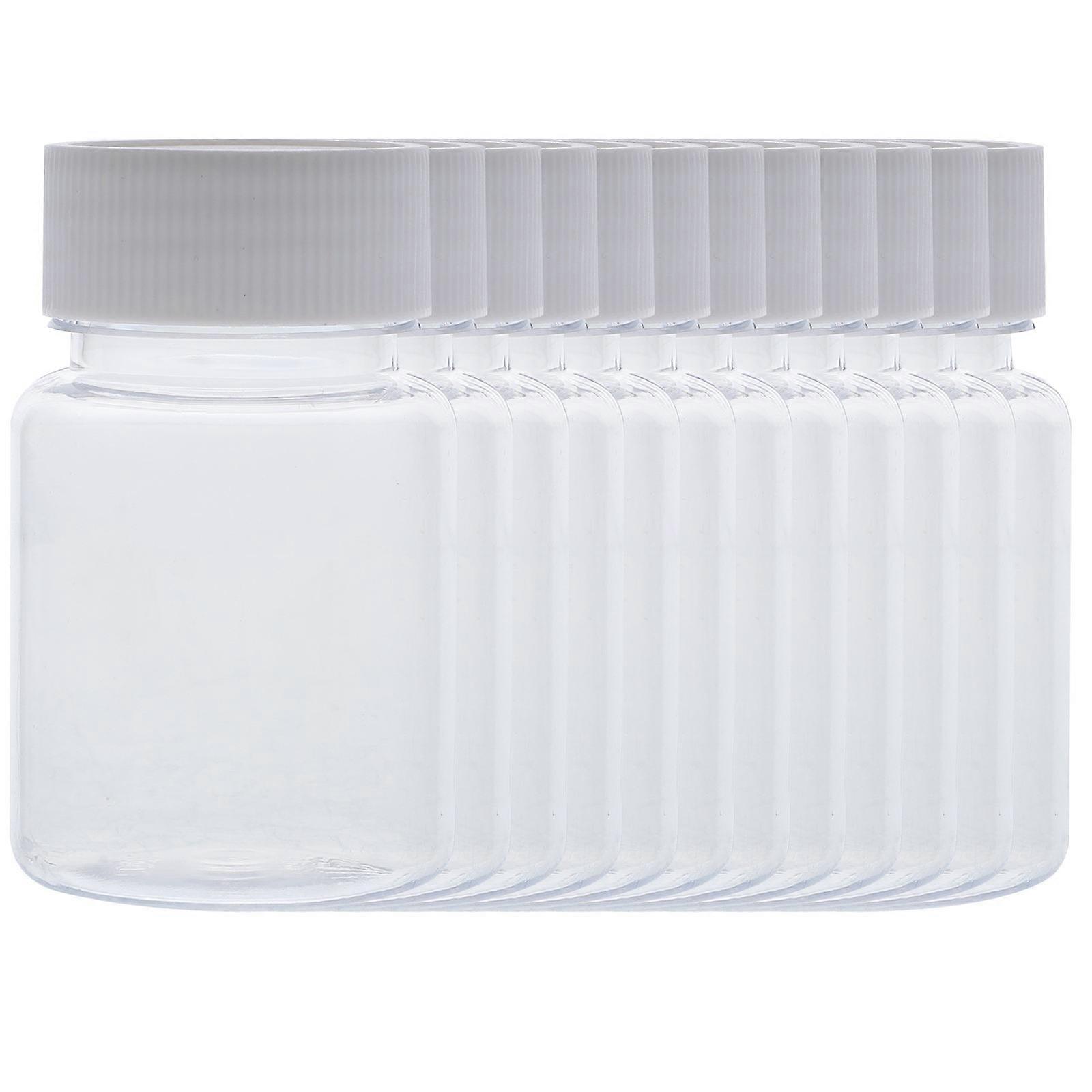 12pcs Juice Bottles Empty Milk Bottles Beverage Bottles Transparent Juice Bottles