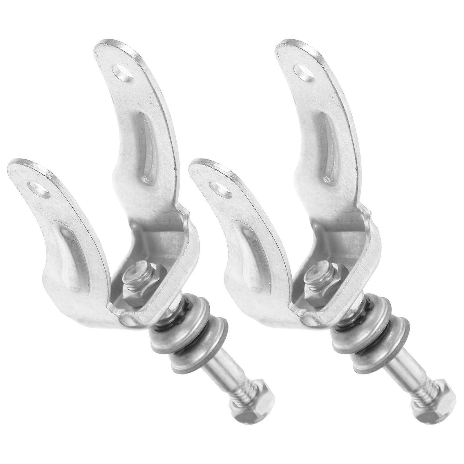 Durable Wheelchair Bracket Replacement Parts Silver Front Caster Wheel Support For Daily Use 1 Pair
